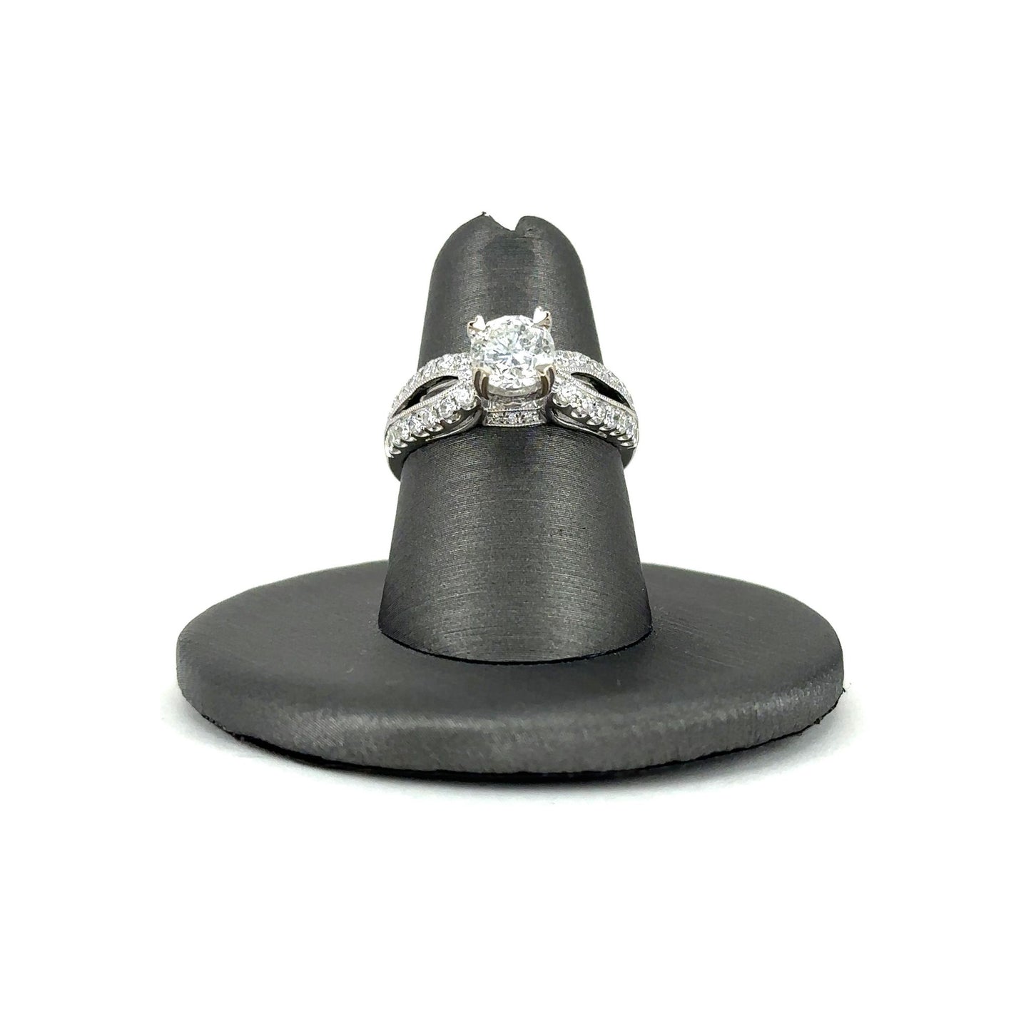 White Gold Round Diamond Engagement Ring