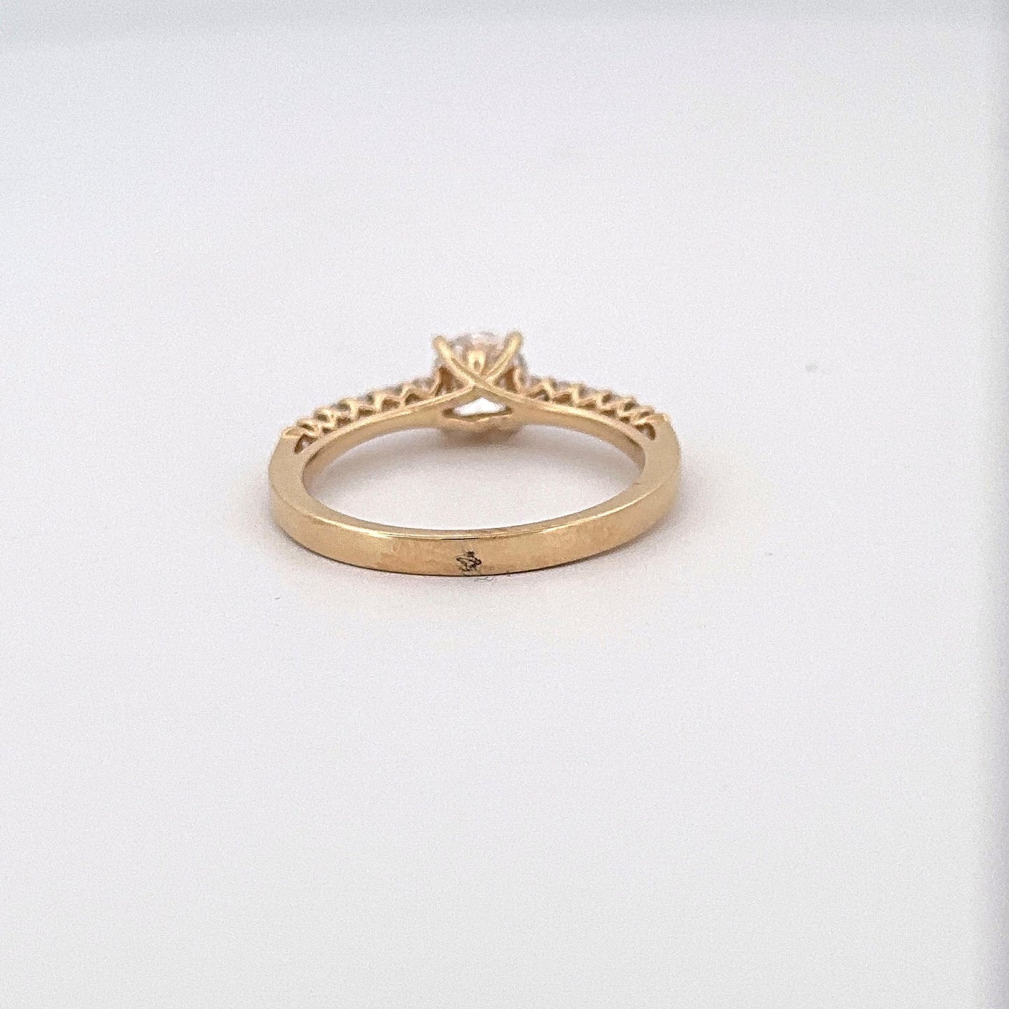 Yellow Gold Lab Grown Diamond Engagement Ring