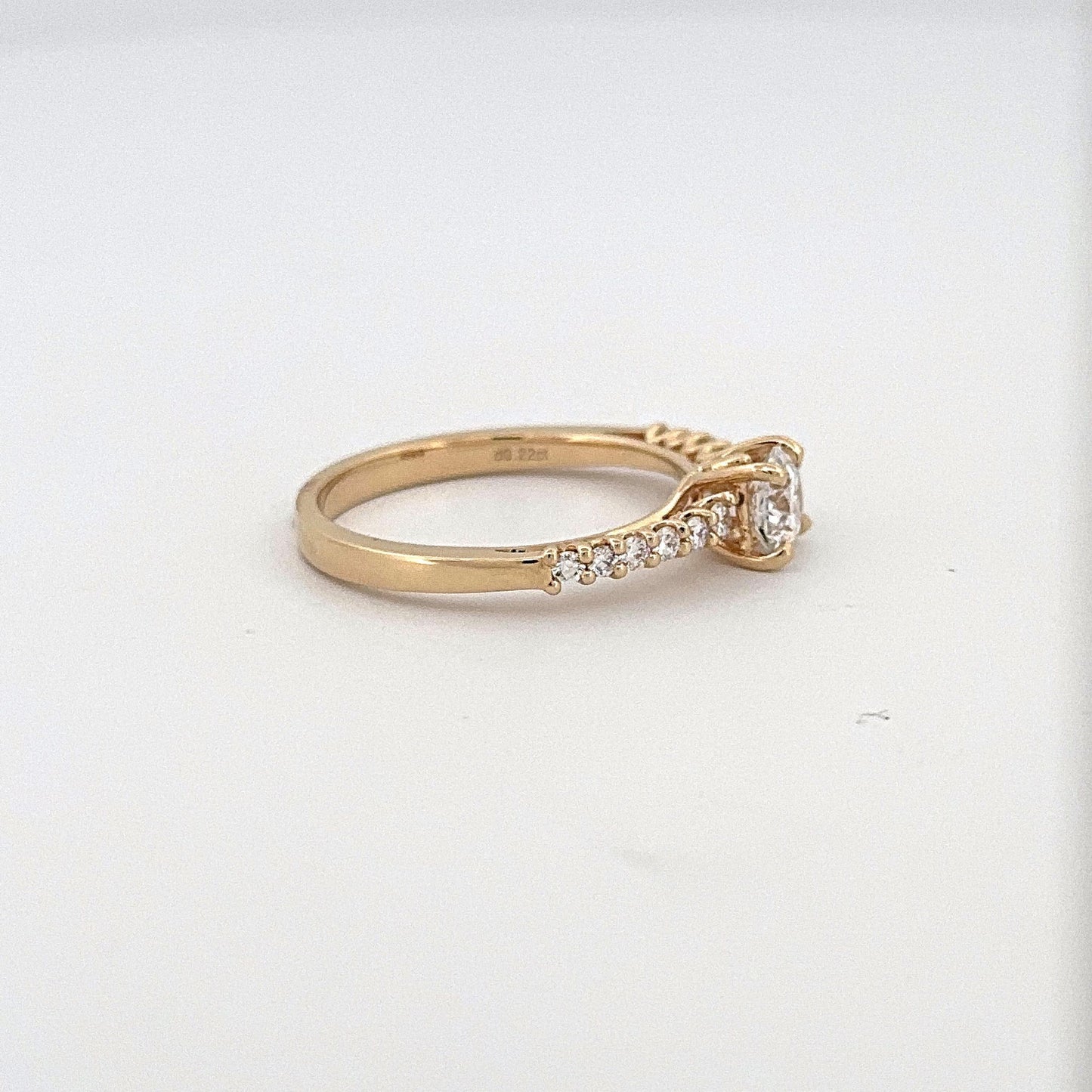 Yellow Gold Lab Grown Diamond Engagement Ring