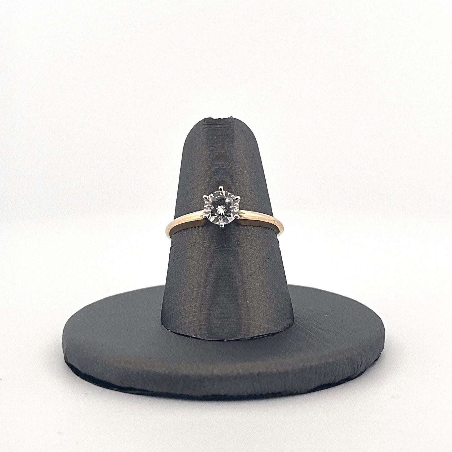 Yellow Gold Solitaire Diamond Engagement Ring