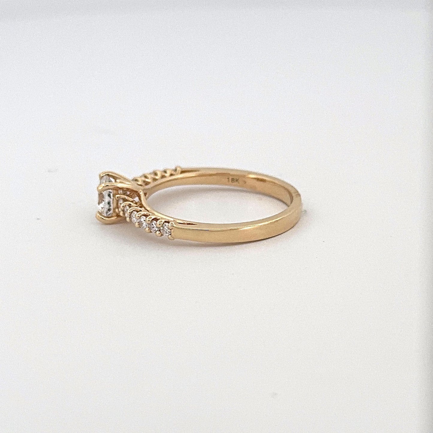 Yellow Gold Lab Grown Diamond Engagement Ring