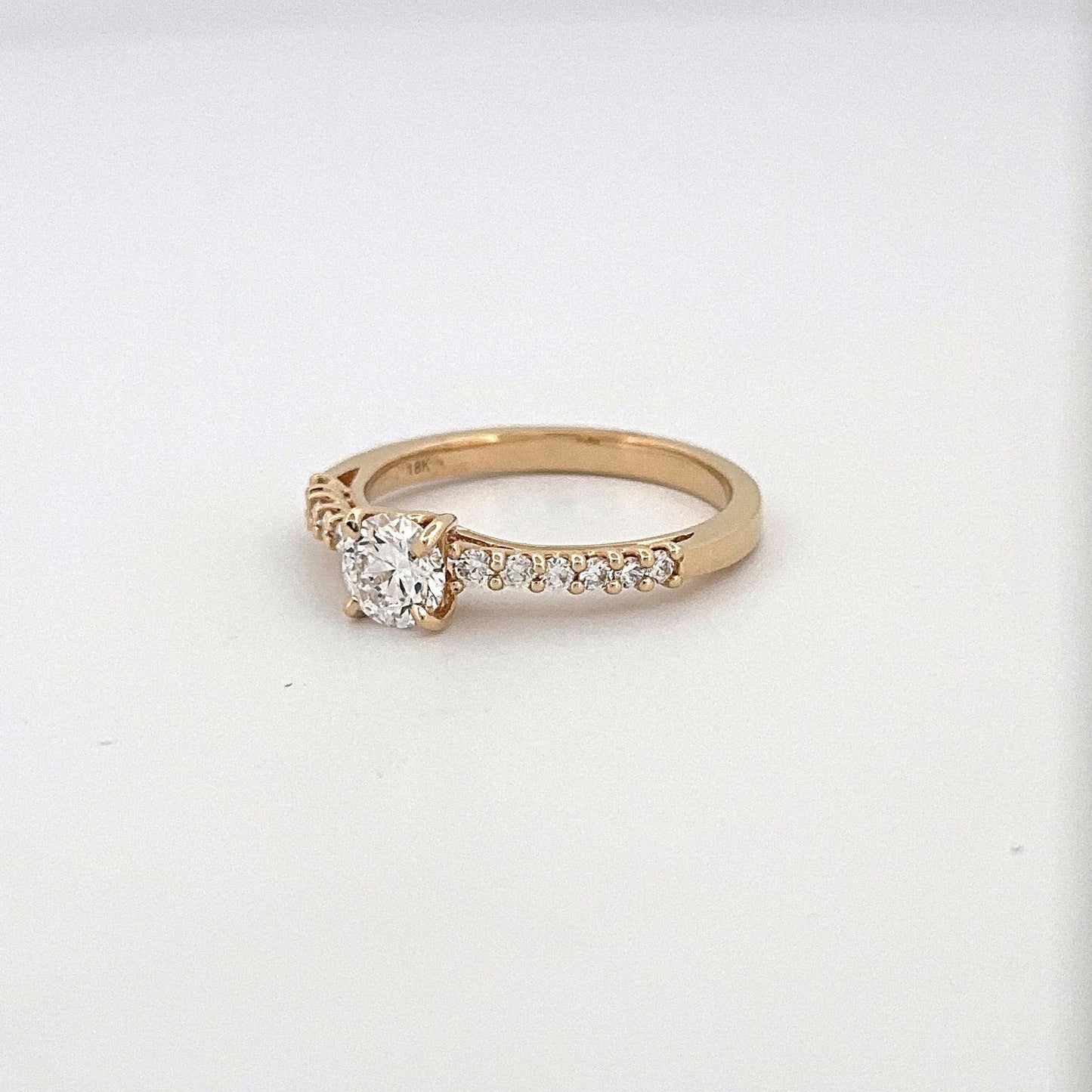 Yellow Gold Lab Grown Diamond Engagement Ring