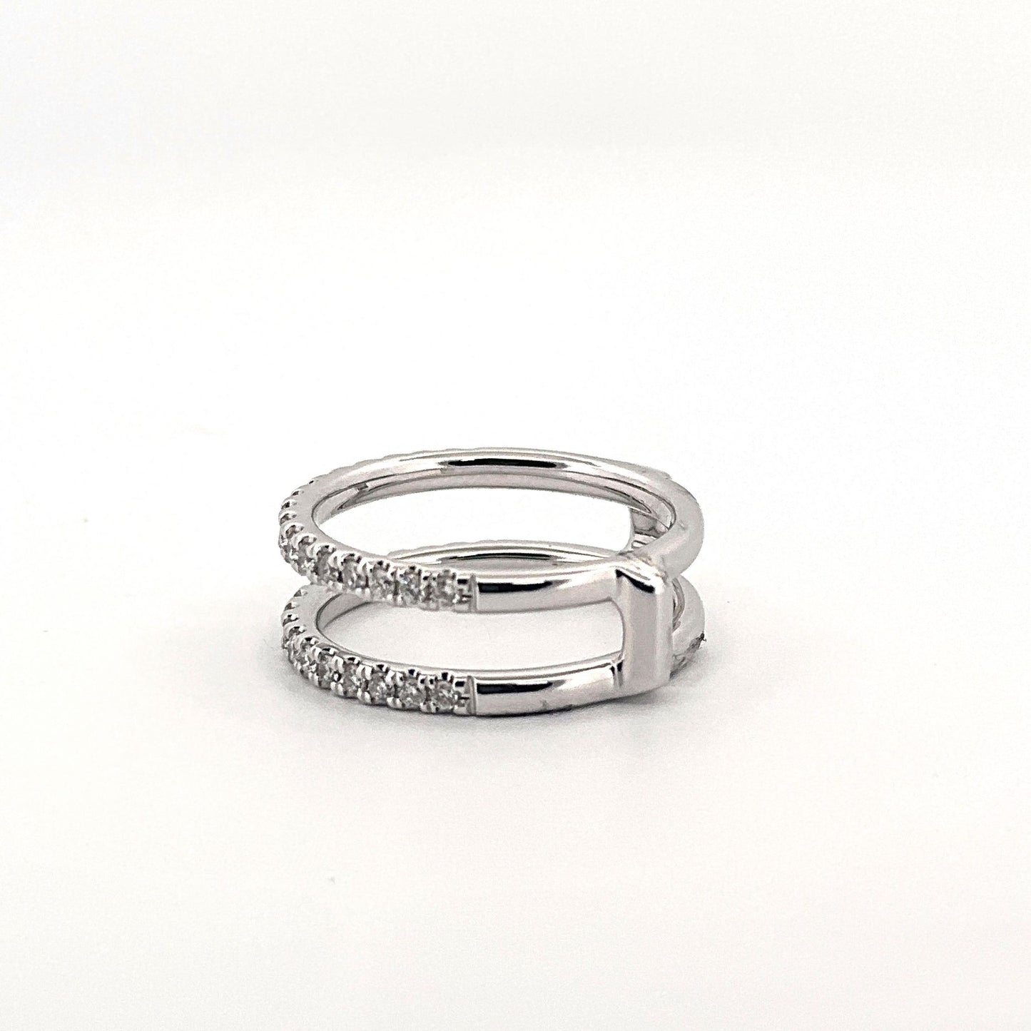 White Gold Diamond Ring Wrap