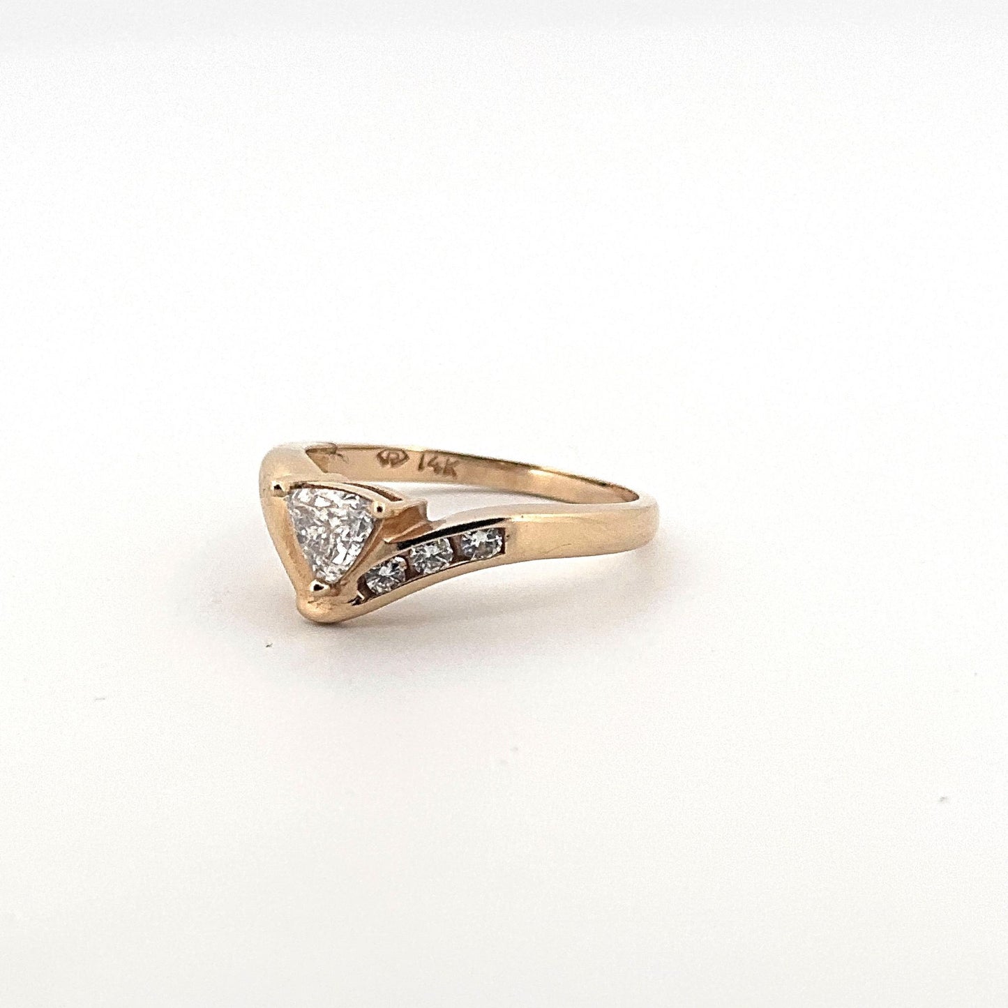 Yellow Gold Trillian Diamond Engagement Ring