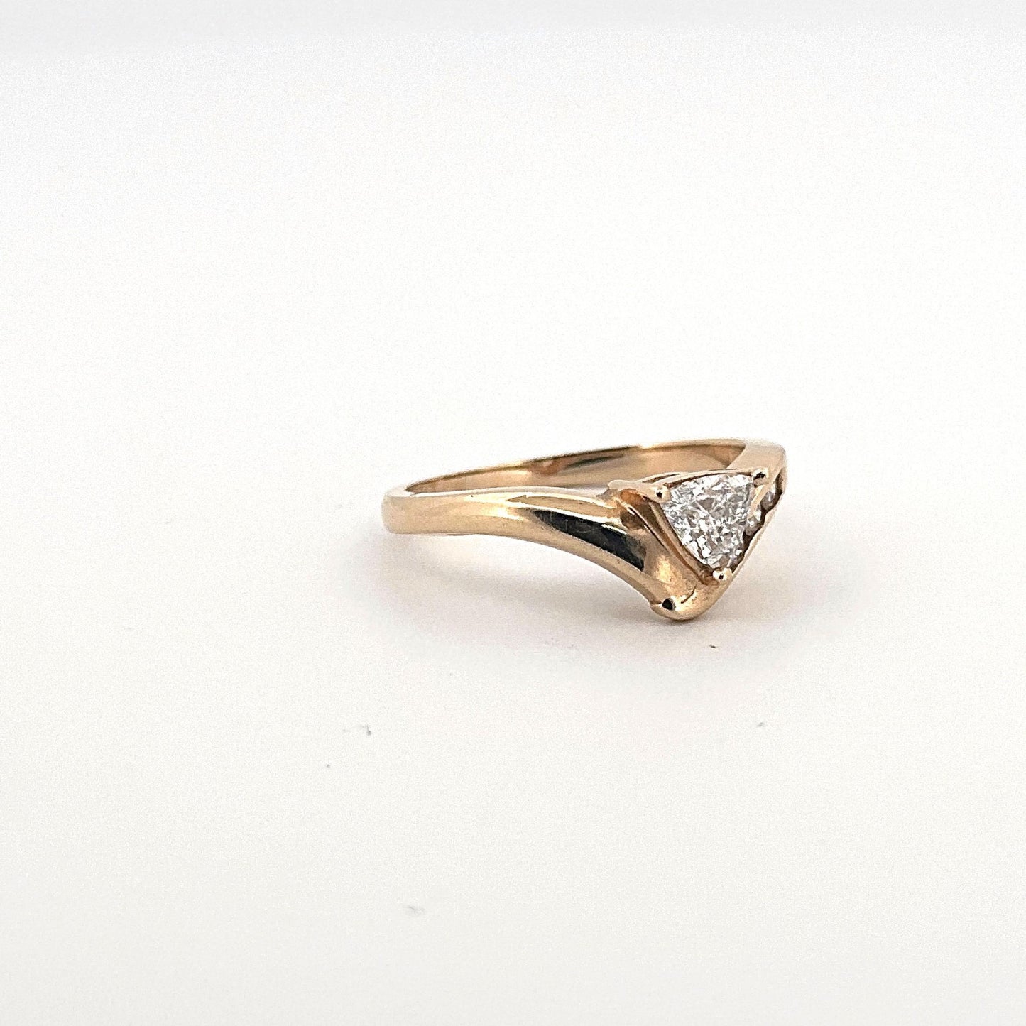 Yellow Gold Trillian Diamond Engagement Ring