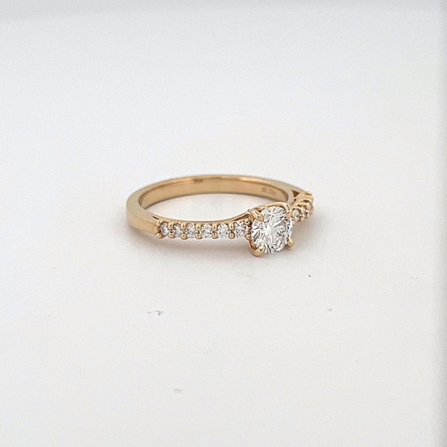 Yellow Gold Lab Grown Diamond Engagement Ring
