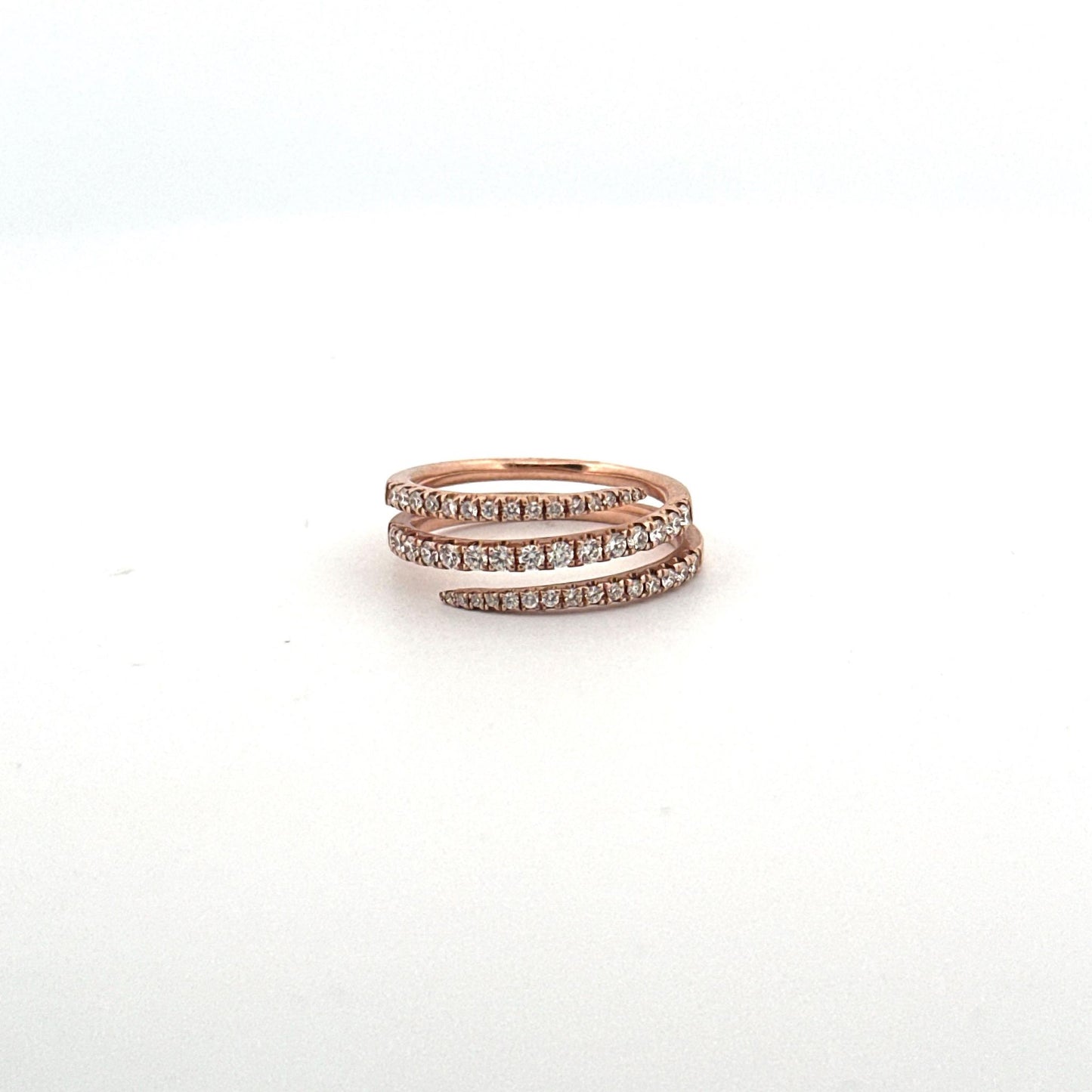 14k Rose Gold Diamond Fashion Ring