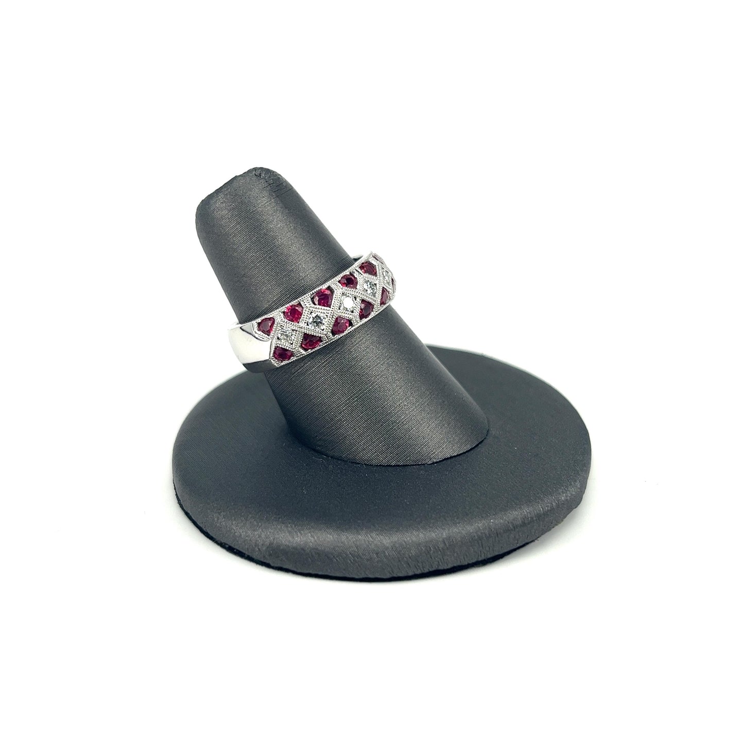 White Gold Ruby Band