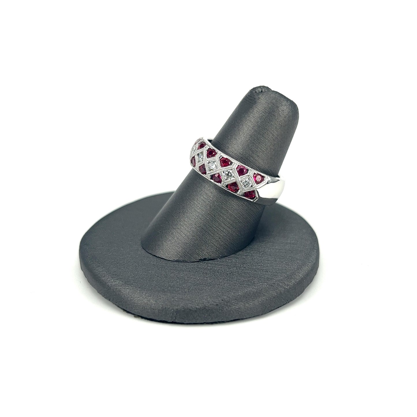 White Gold Ruby Band
