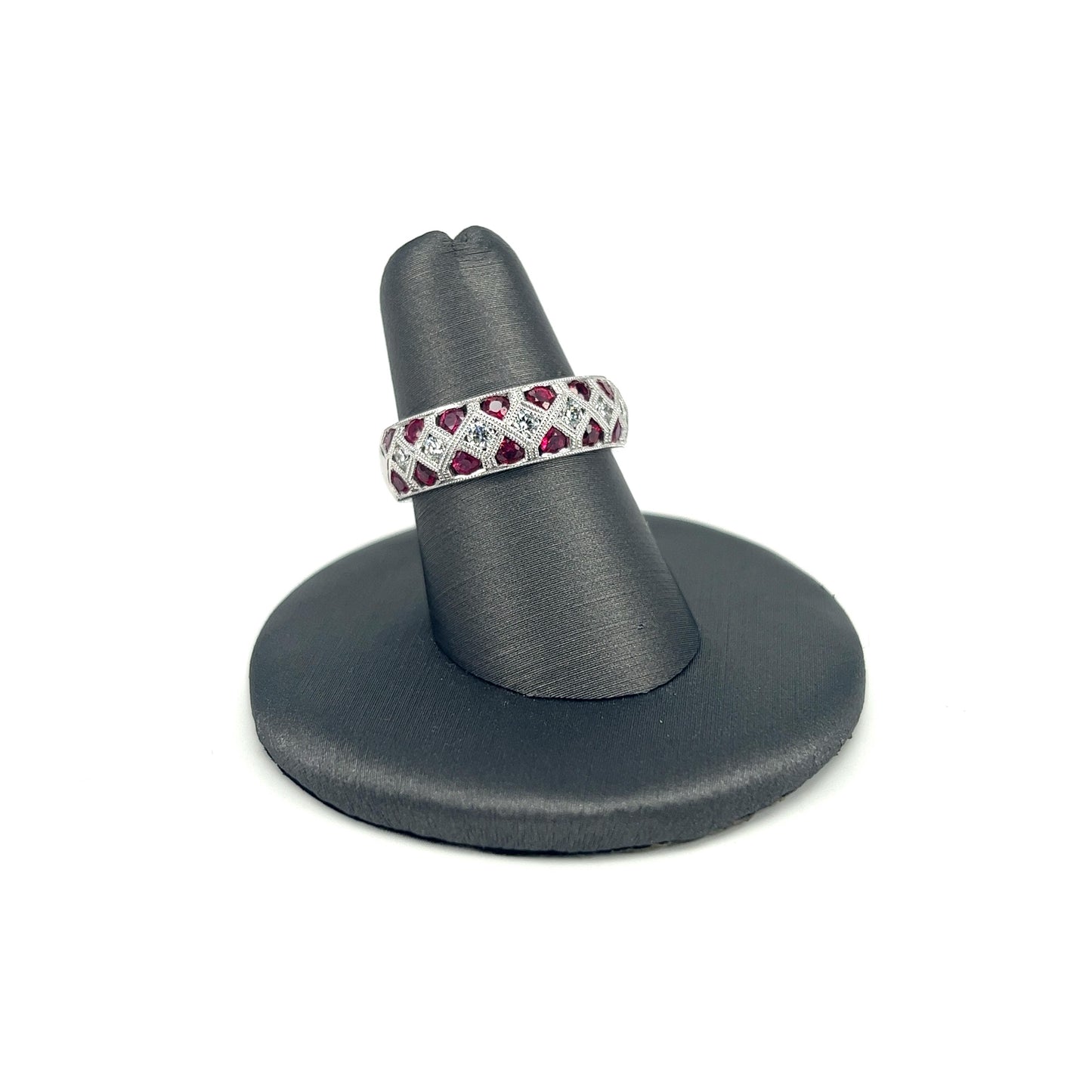 White Gold Ruby Band