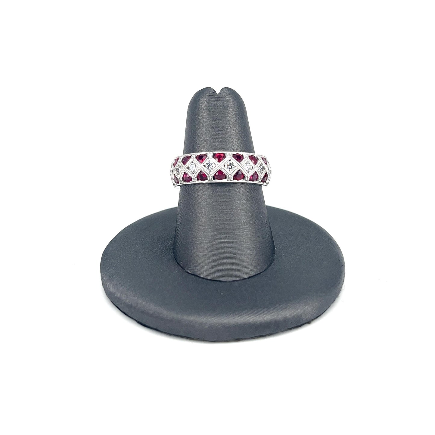 White Gold Ruby Band
