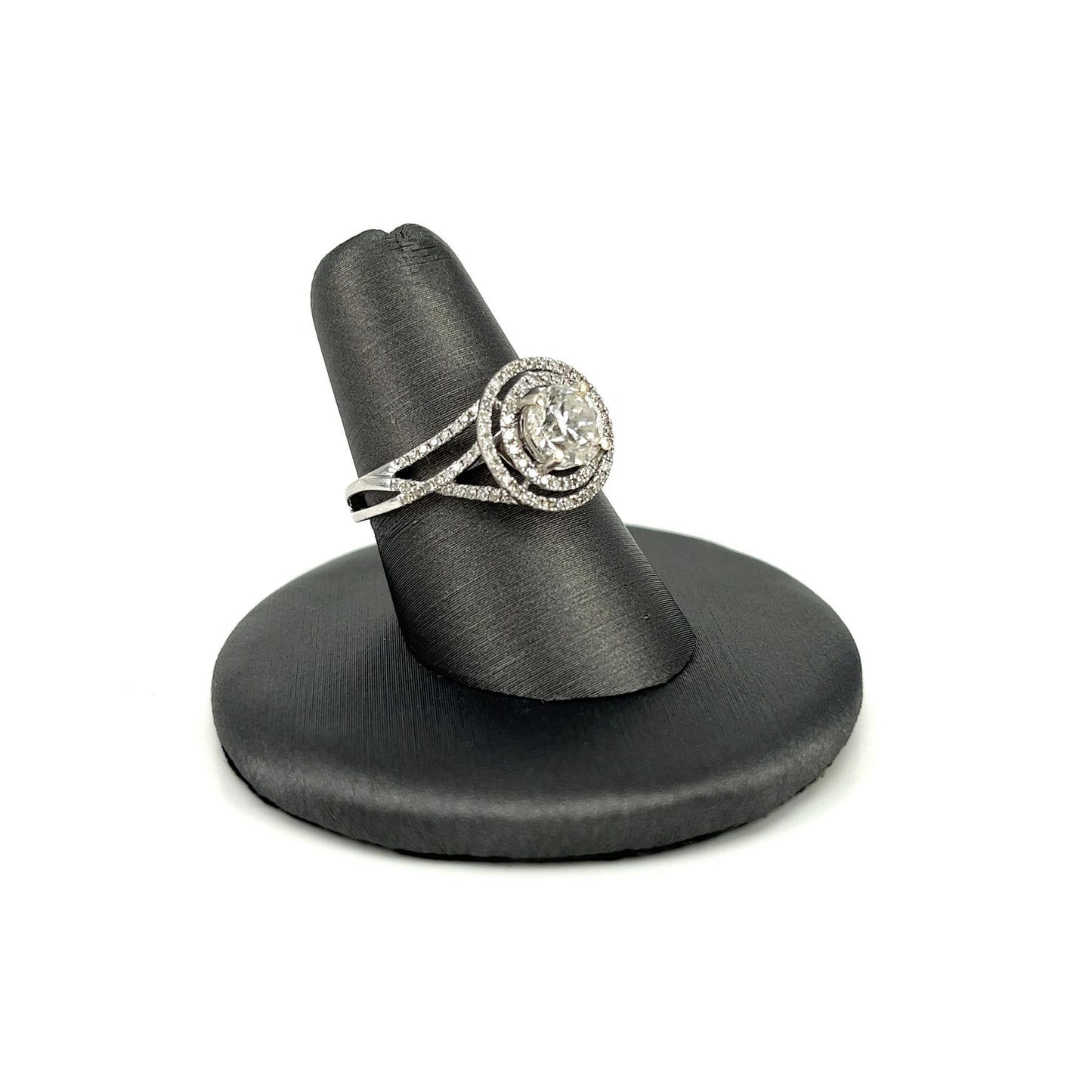 White Gold Diamond Double Halo Ring