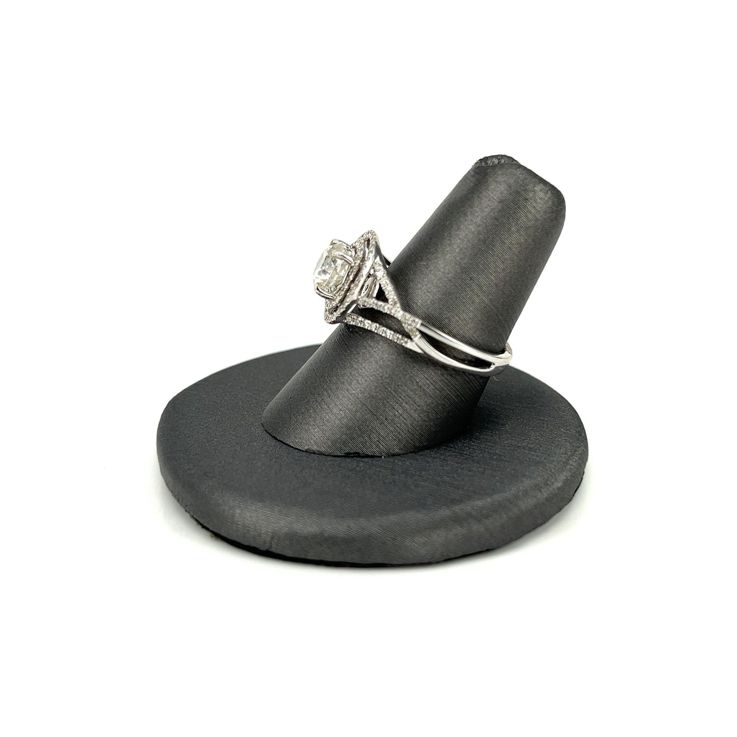 White Gold Diamond Double Halo Ring