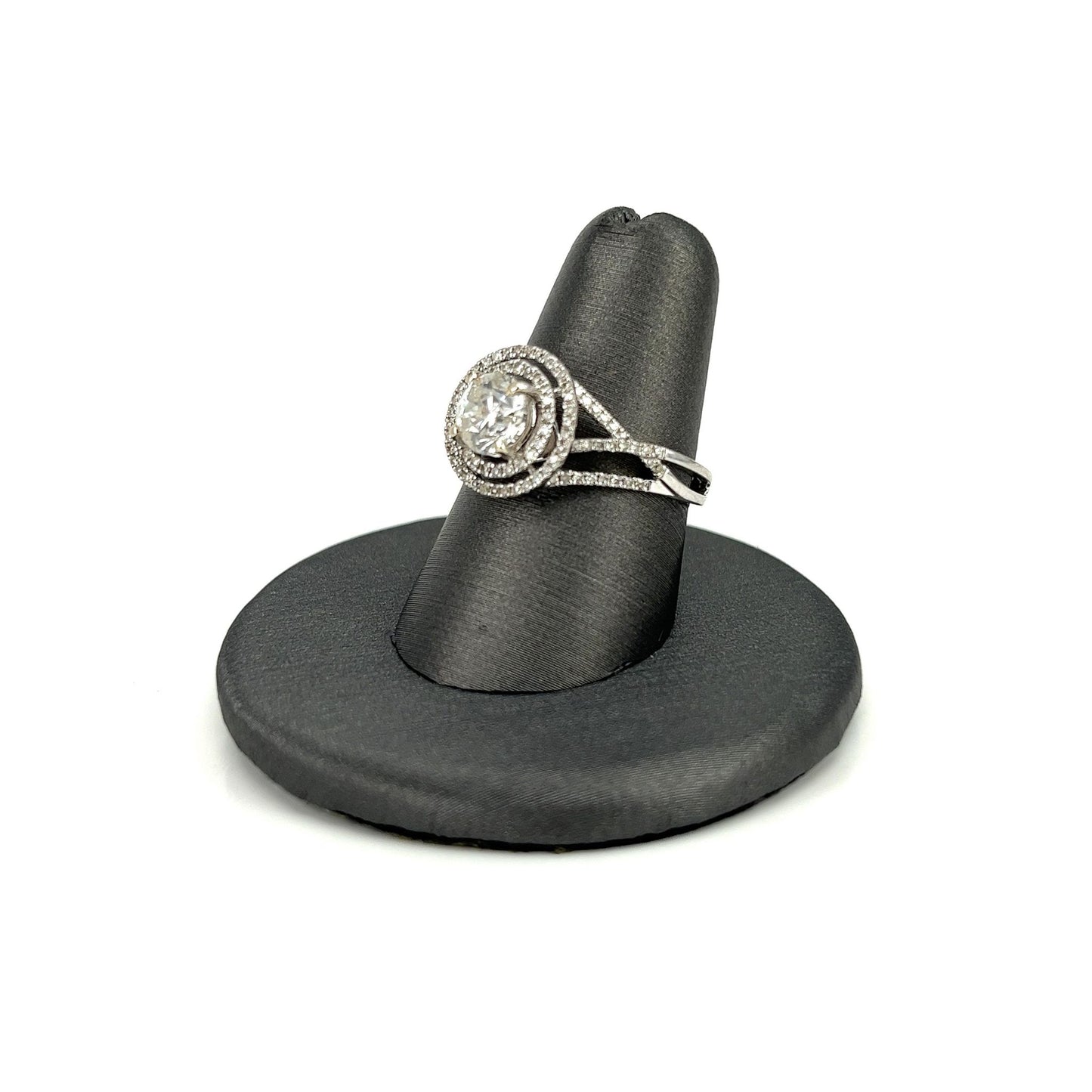 White Gold Diamond Double Halo Ring