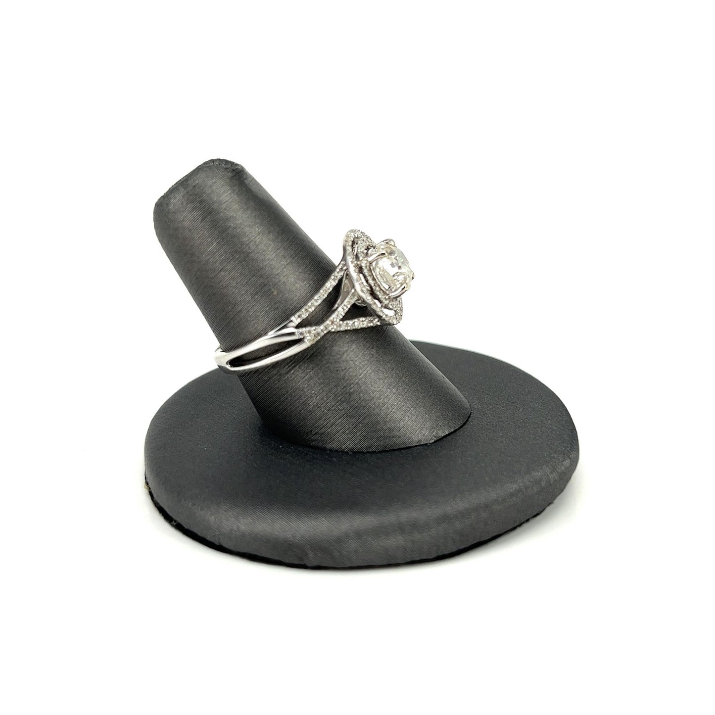 White Gold Diamond Double Halo Ring