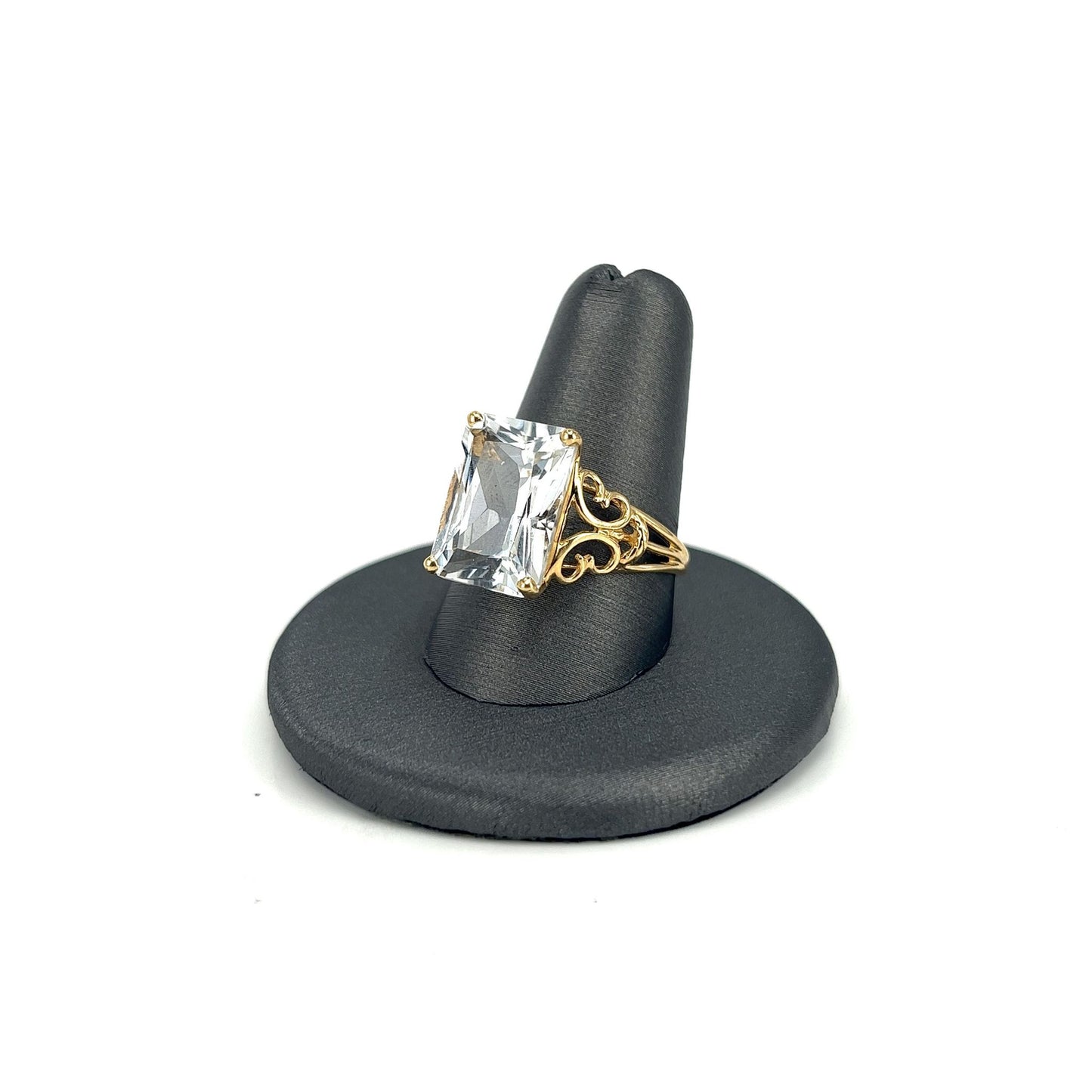 Yellow Gold Estate Quartz Fashion Ring