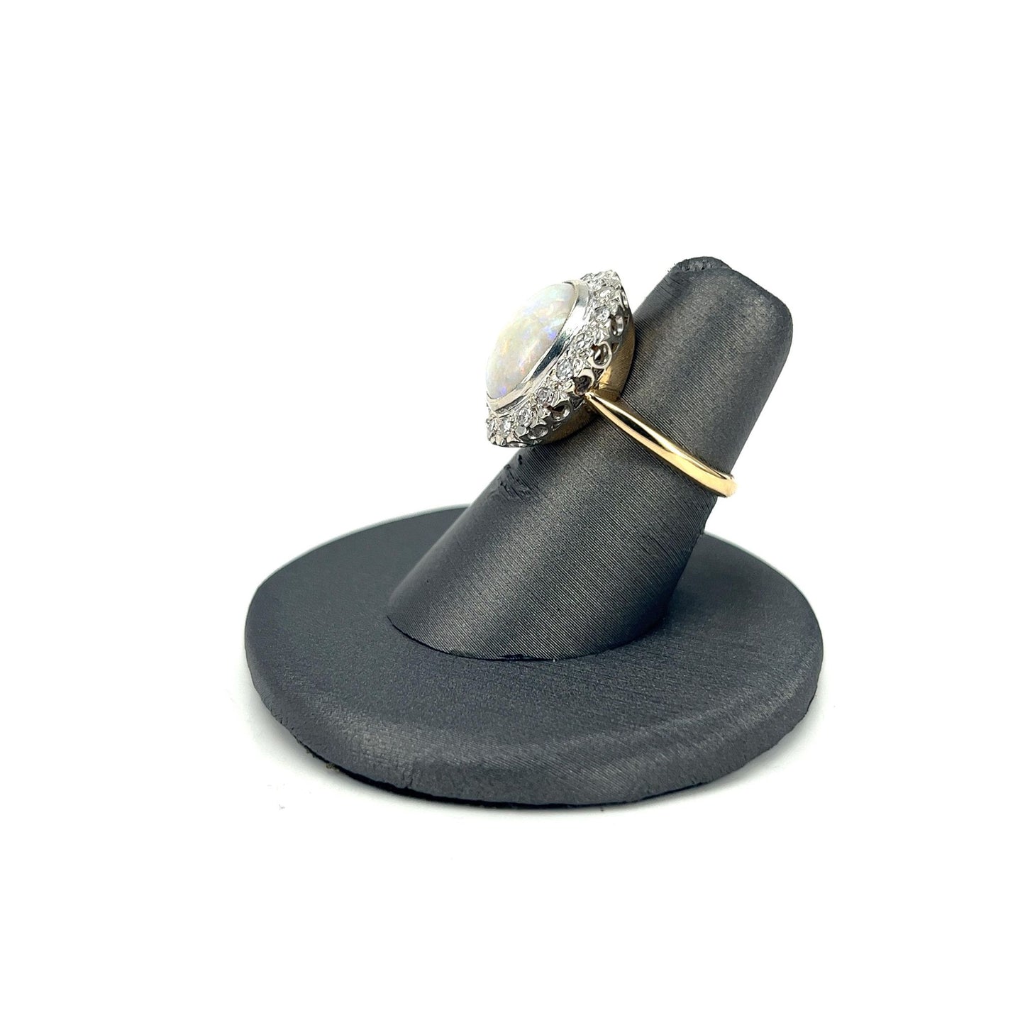 Two Tone Estate Opal Ring