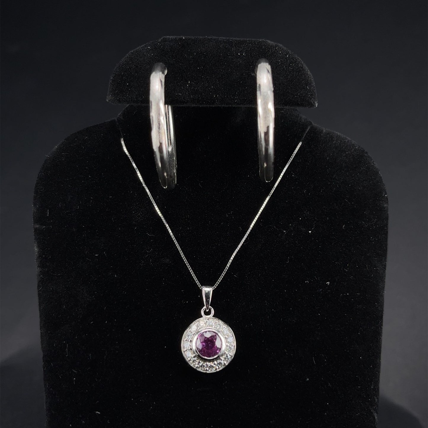 White Gold Pink Sapphire Bundle