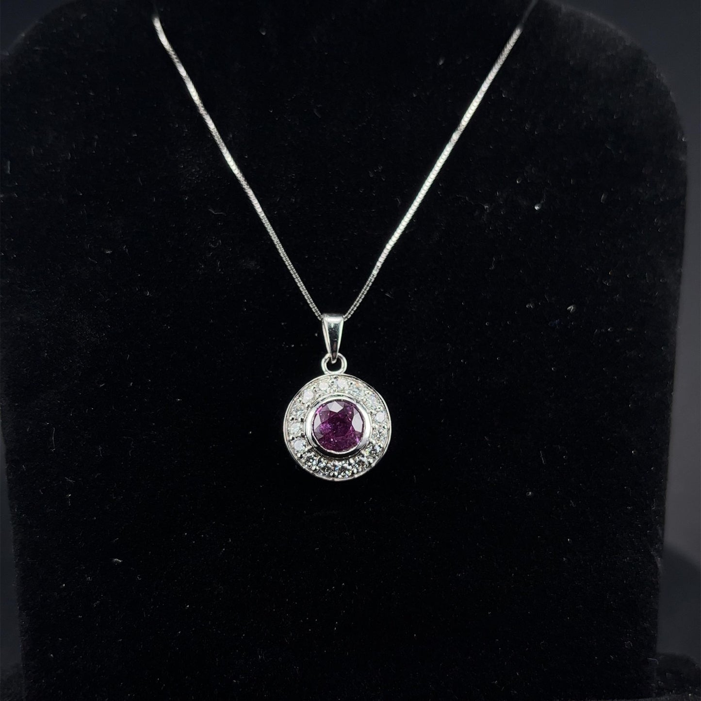 White Gold Pink Sapphire Bundle