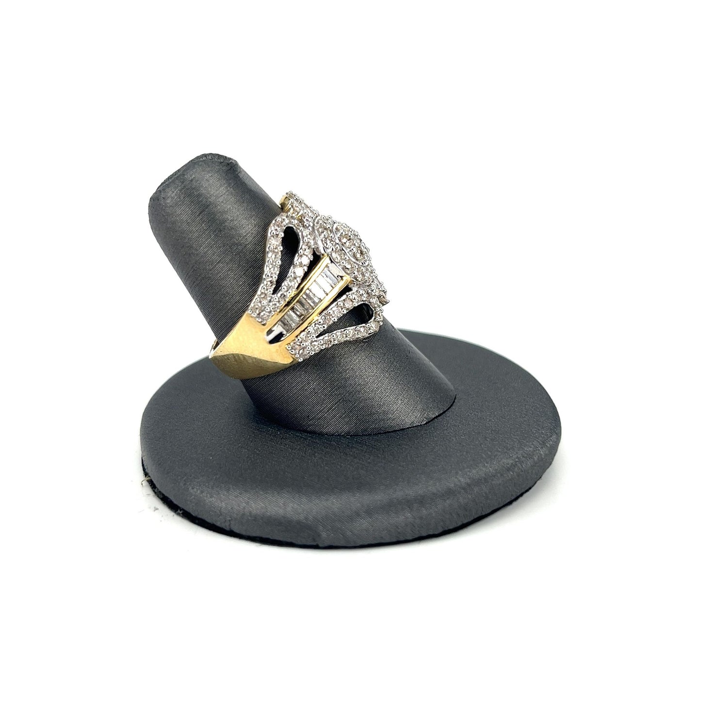 Two Tone Gold Estate Diamond Fashion Ring