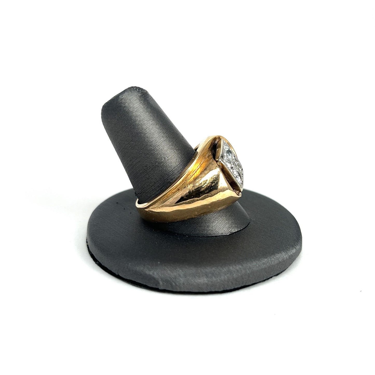 Yellow Gold Men's Multi-Diamond Ring
