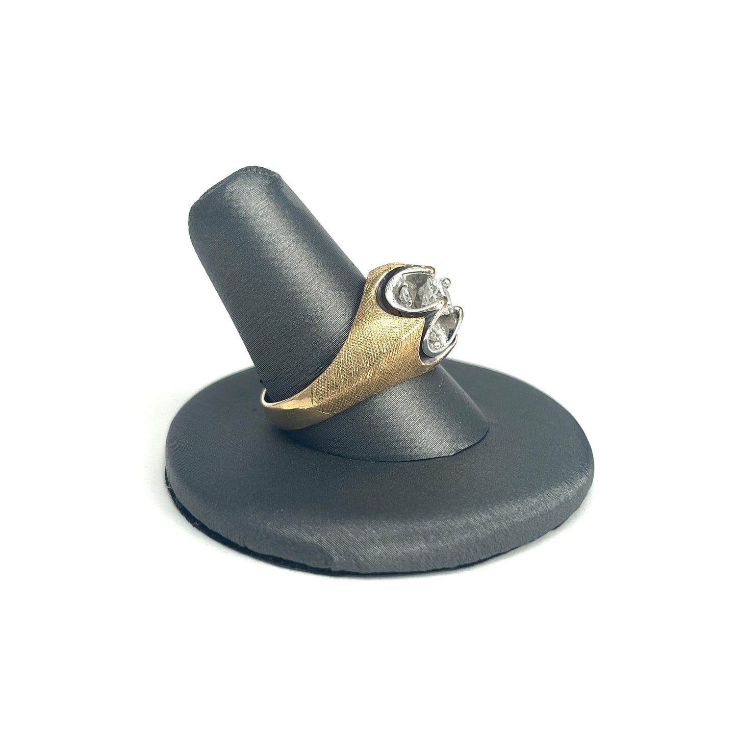 Two Tone Men's Diamond Ring
