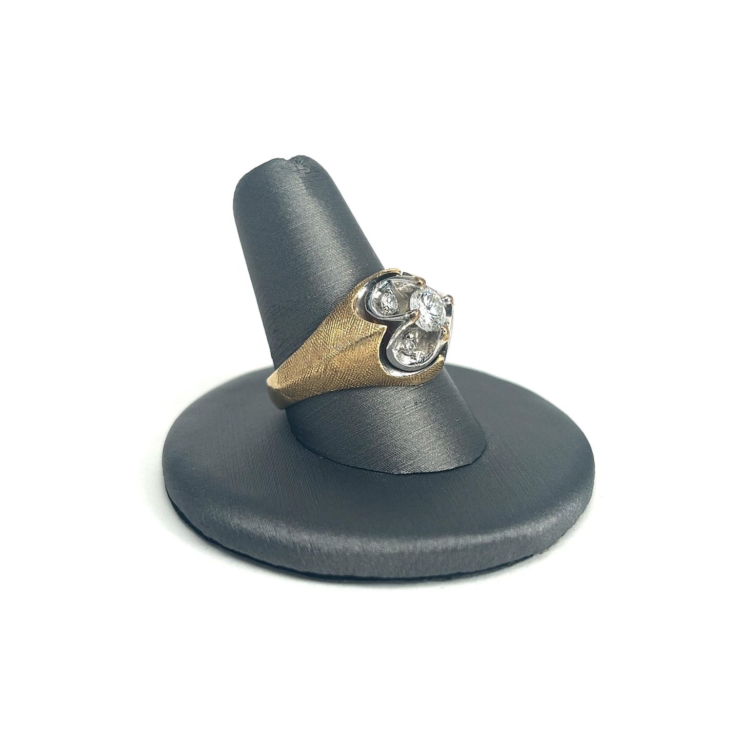 Two Tone Men's Diamond Ring
