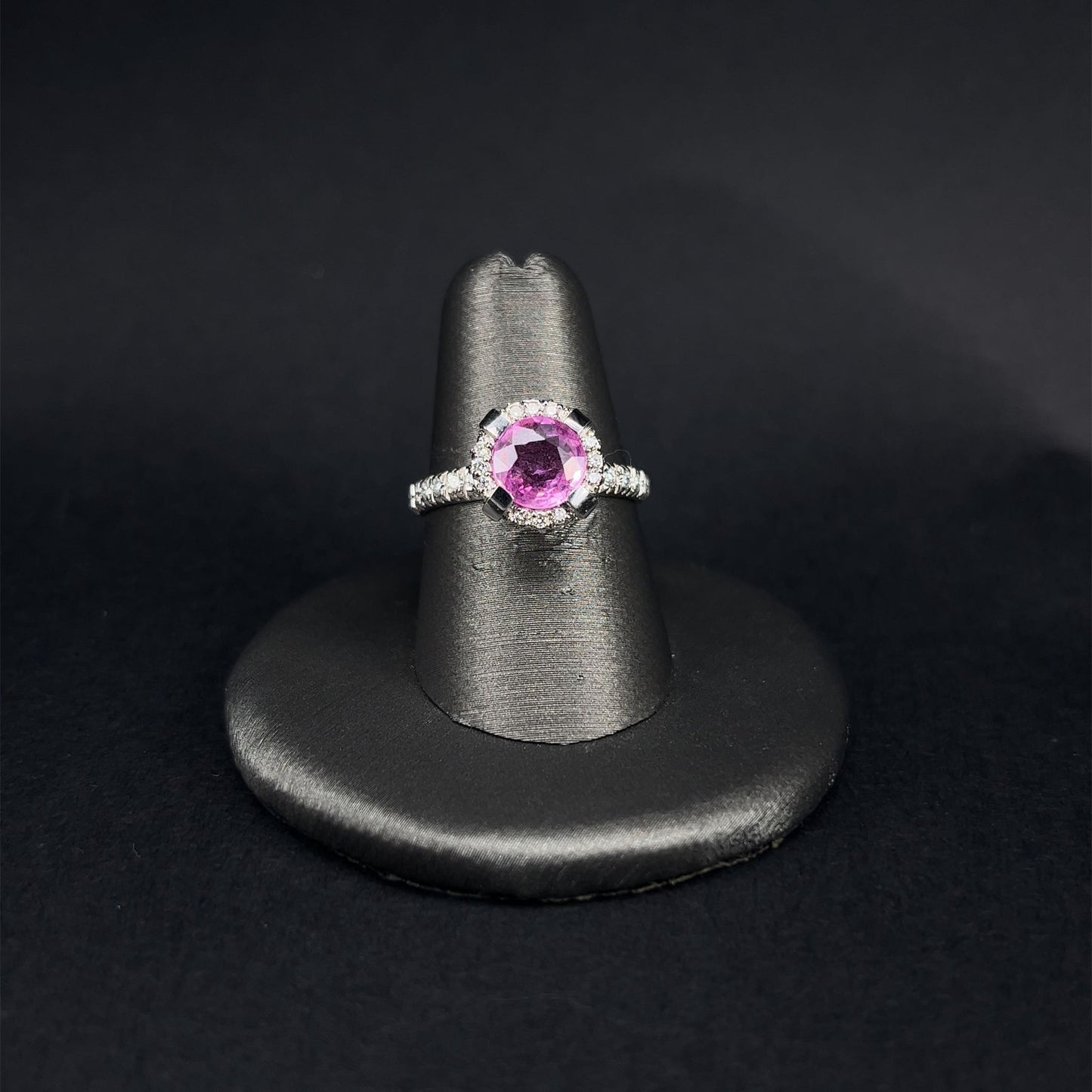 White Gold Pink Sapphire Bundle