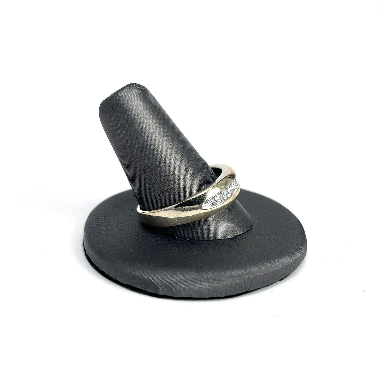 White Gold Channel Set Diamond Men's Ring