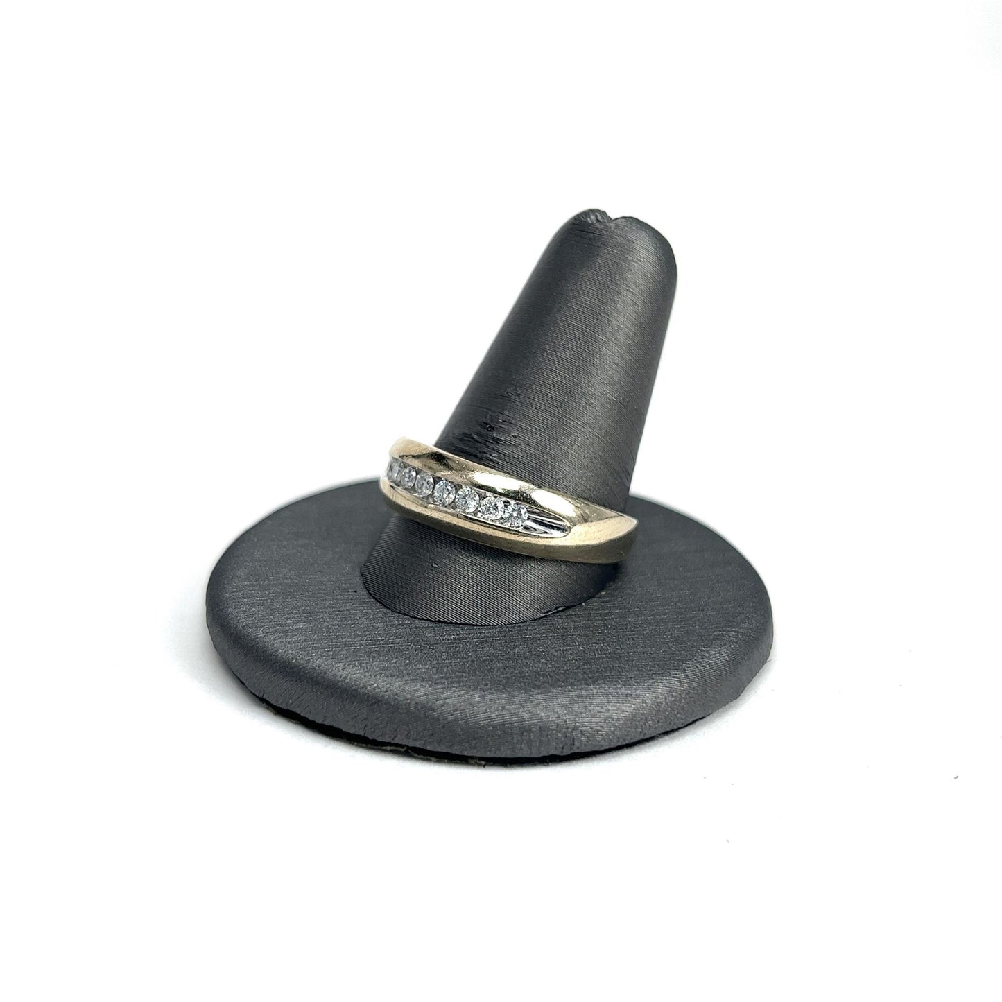 White Gold Channel Set Diamond Men's Ring