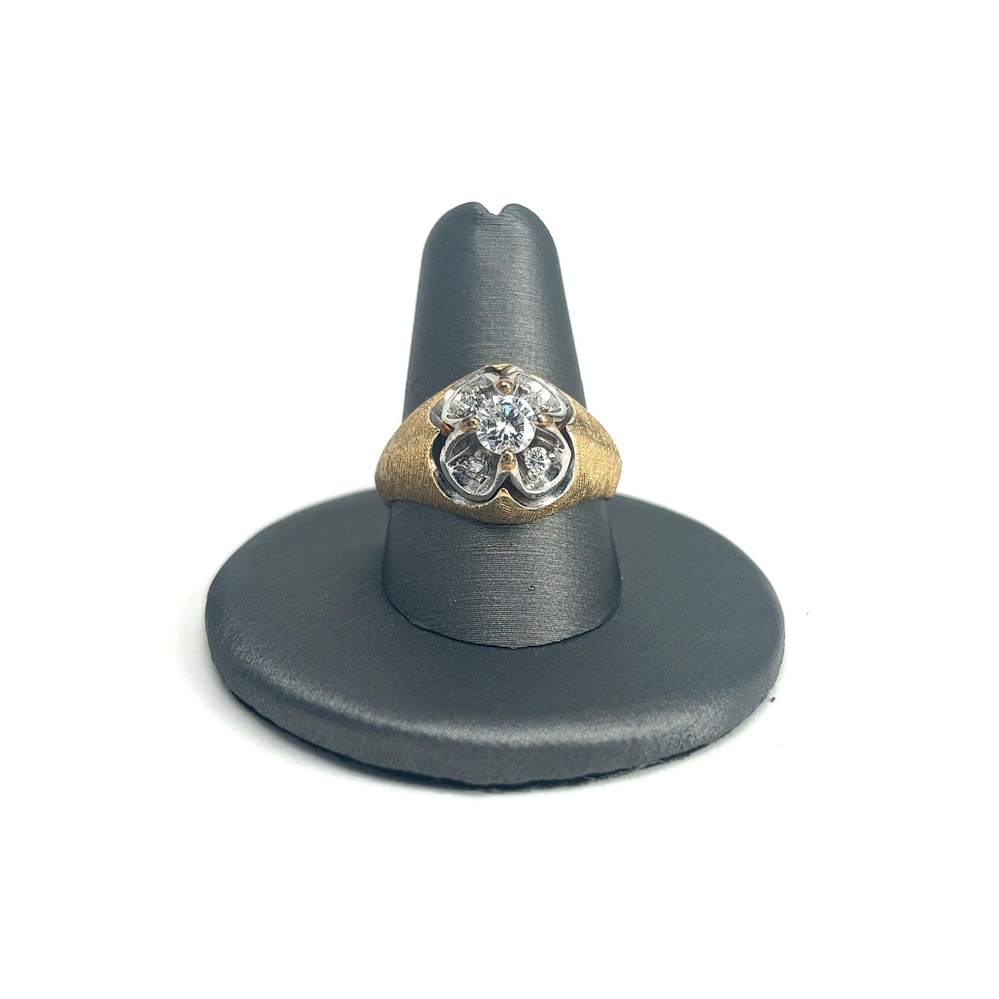 Two Tone Men's Diamond Ring
