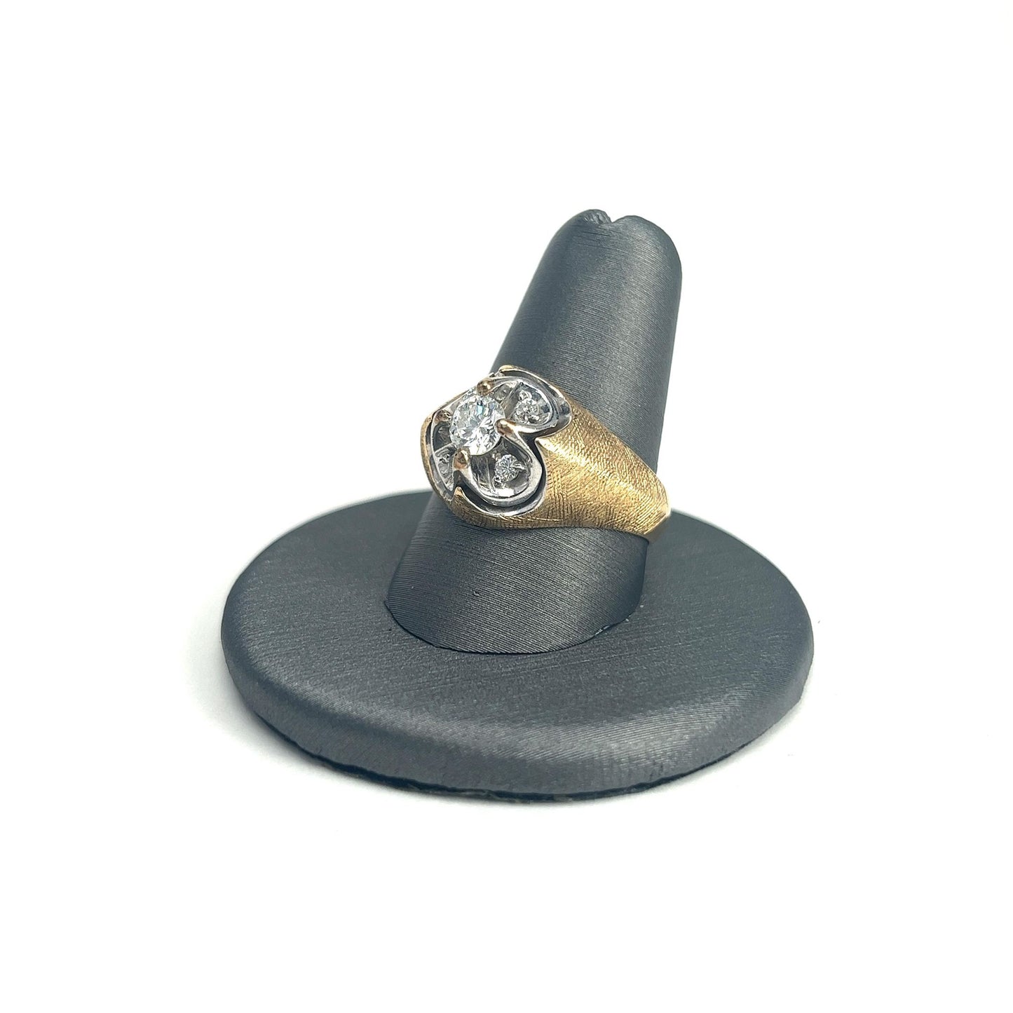 Two Tone Men's Diamond Ring