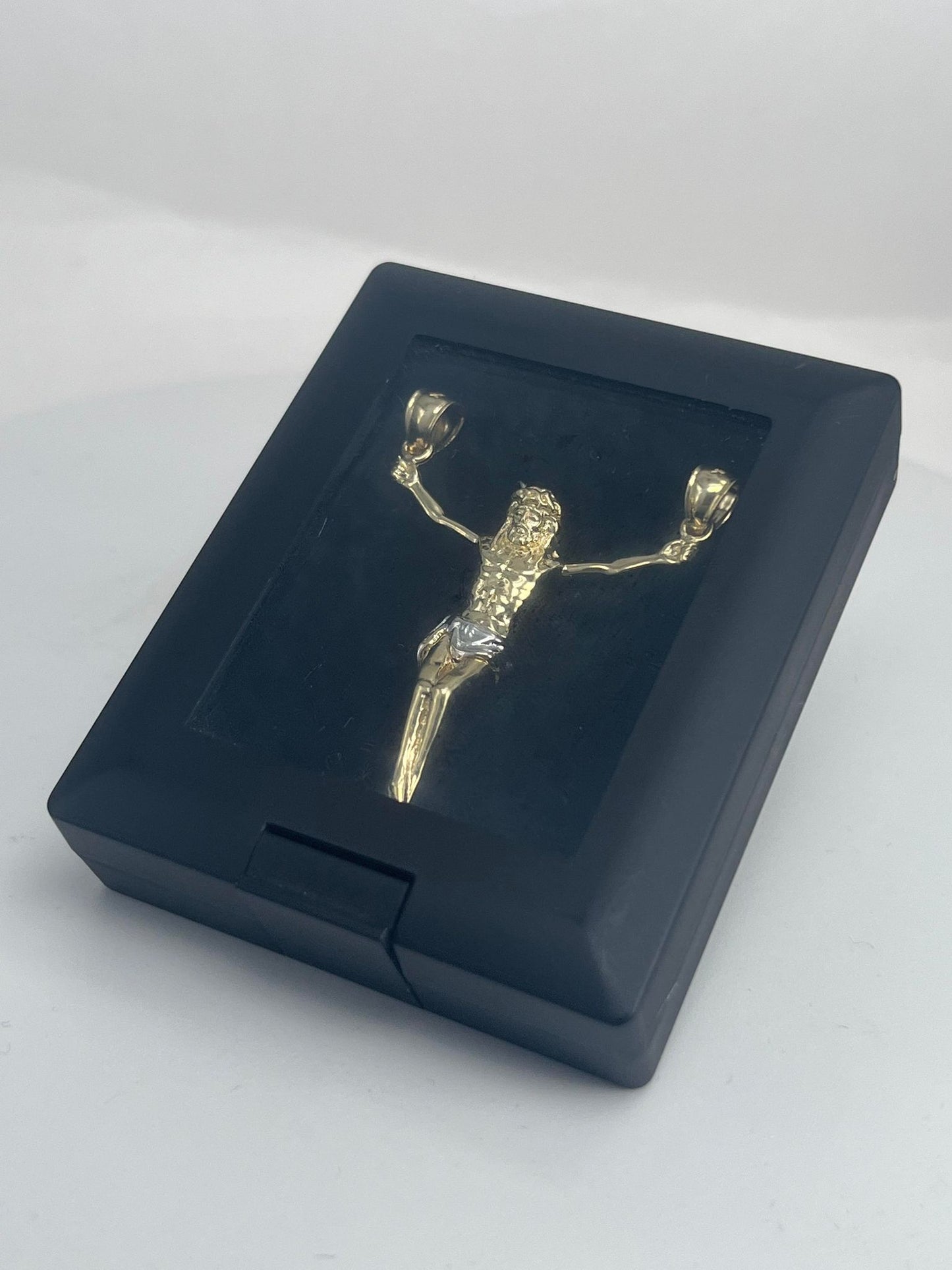 Two-Tone Jesus Pendant