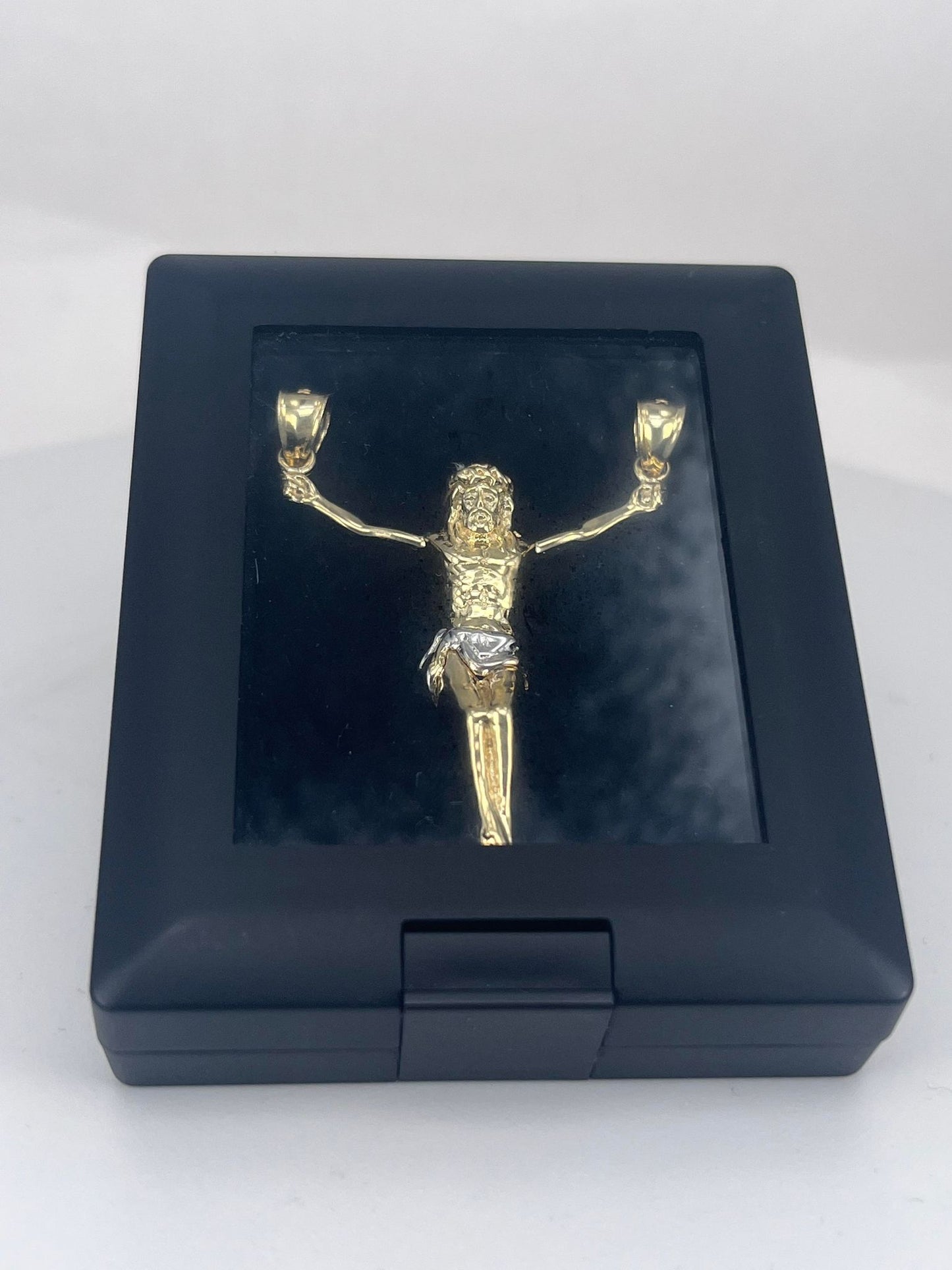 Two-Tone Jesus Pendant