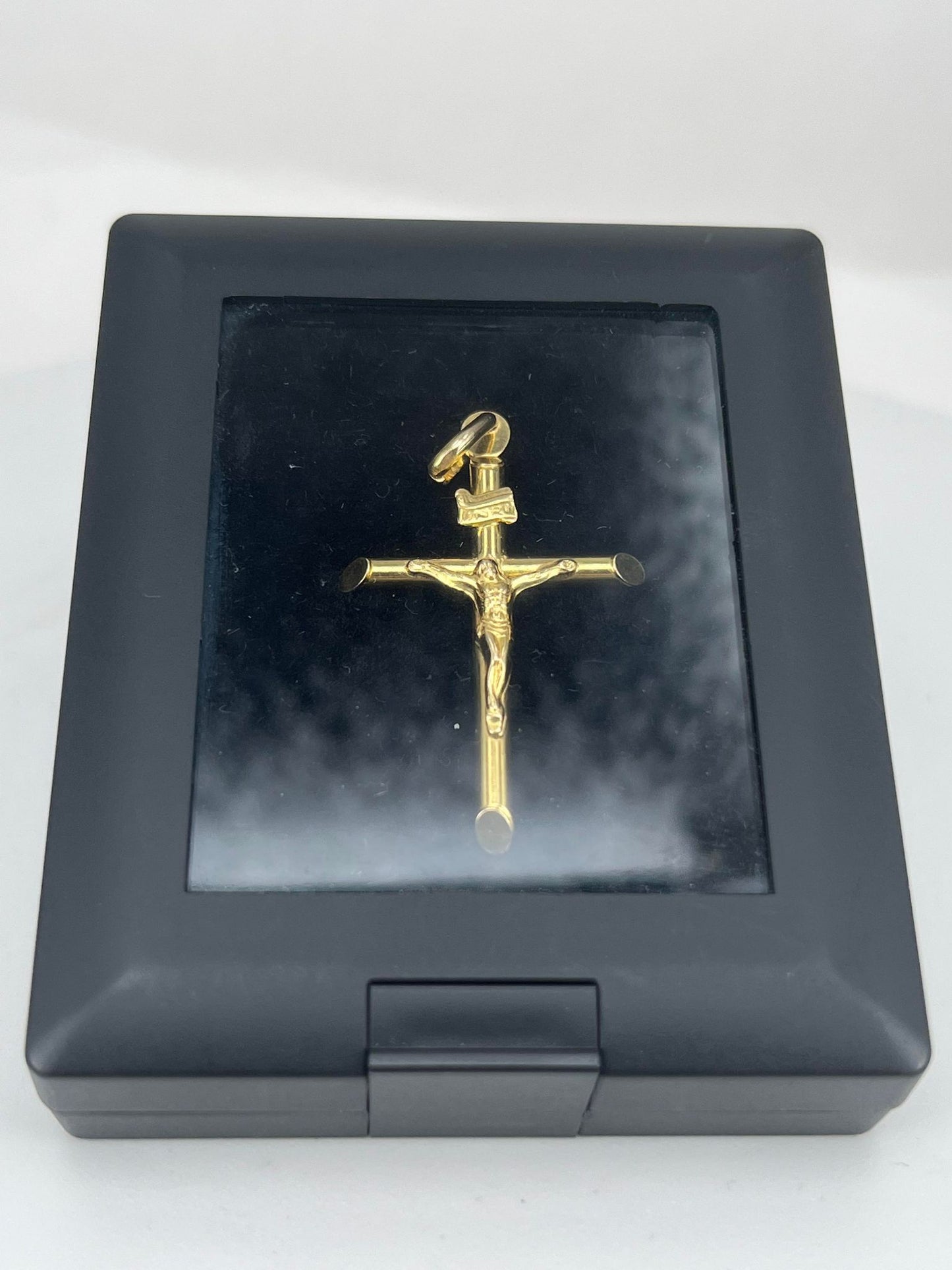 INRI Yellow Gold Crucifix