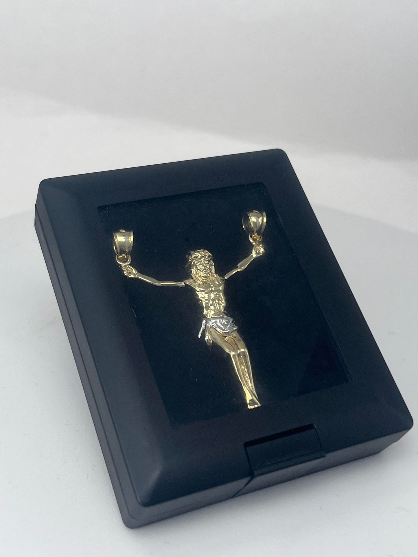 Two-Tone Jesus Pendant