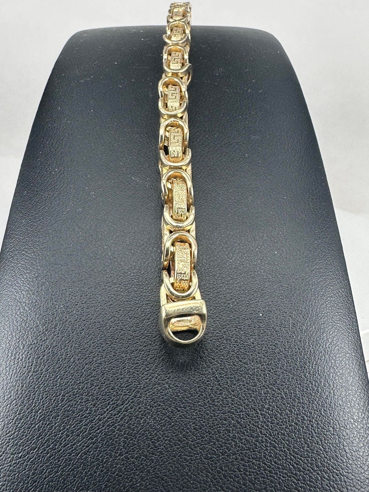 Yellow Gold Men's Fancy Link Bracelet