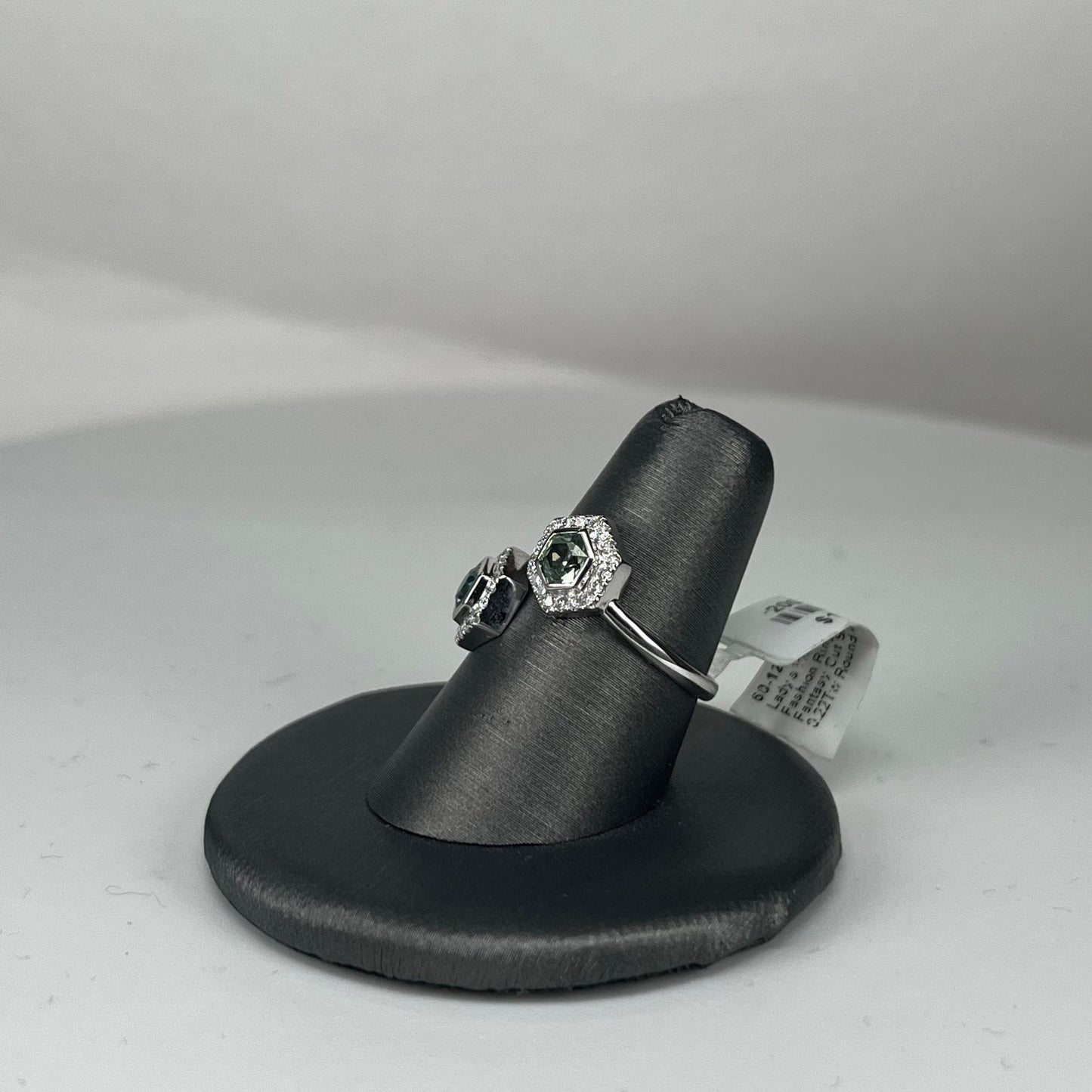 White Gold Fancy Cut Sapphires and Diamond Ring