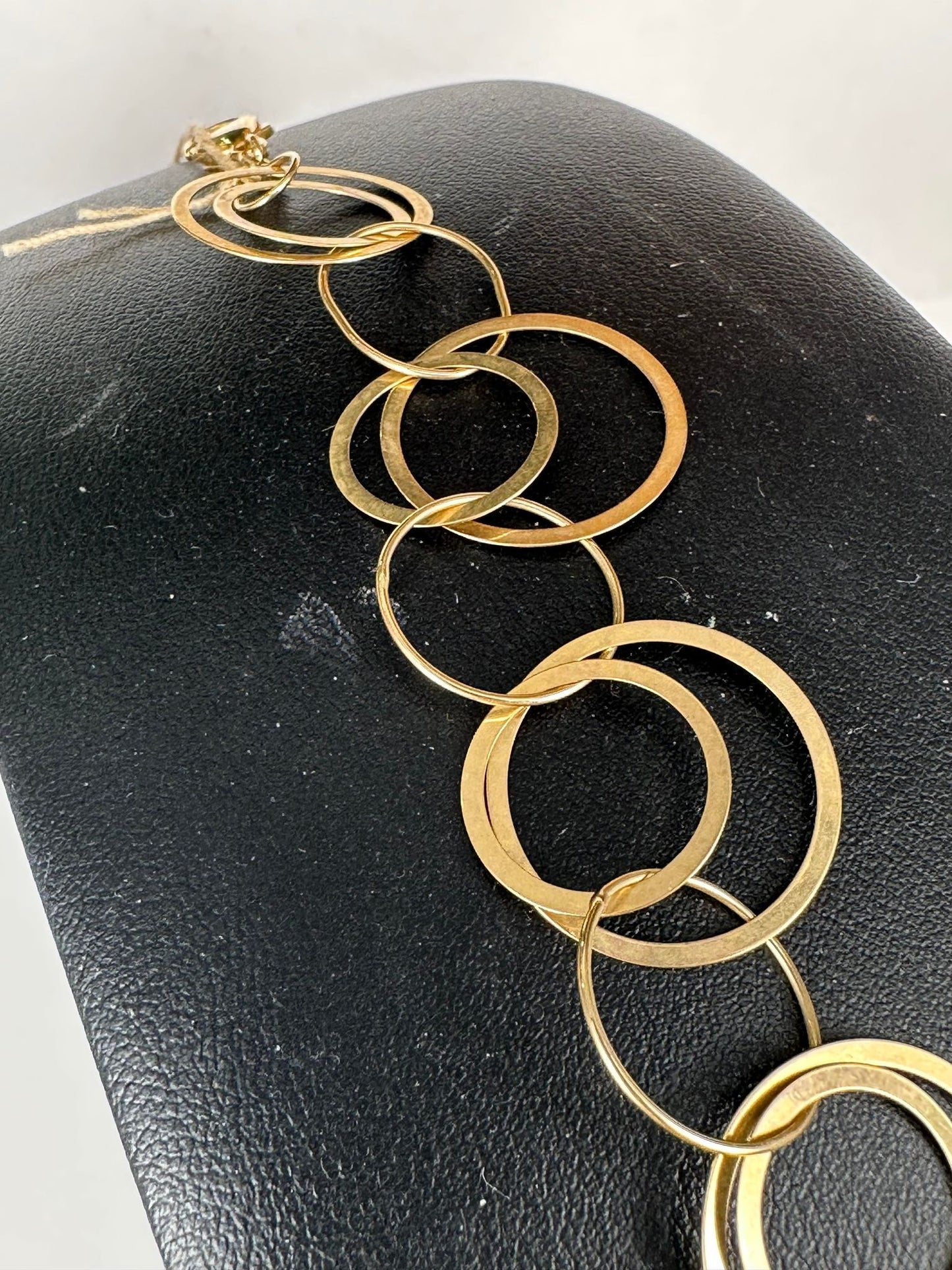 Yellow Gold Circle Link Bracelet