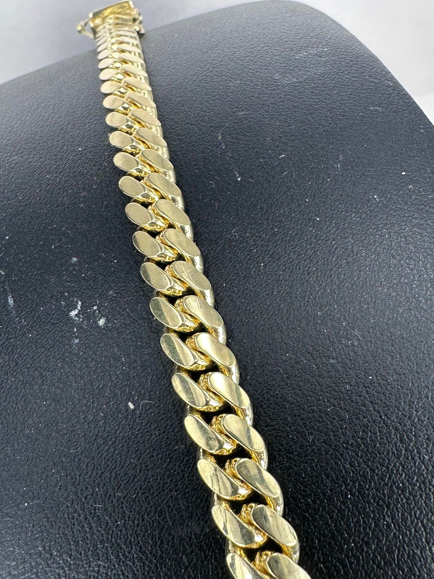 Yellow Gold Men's Cuban Link Bracelet