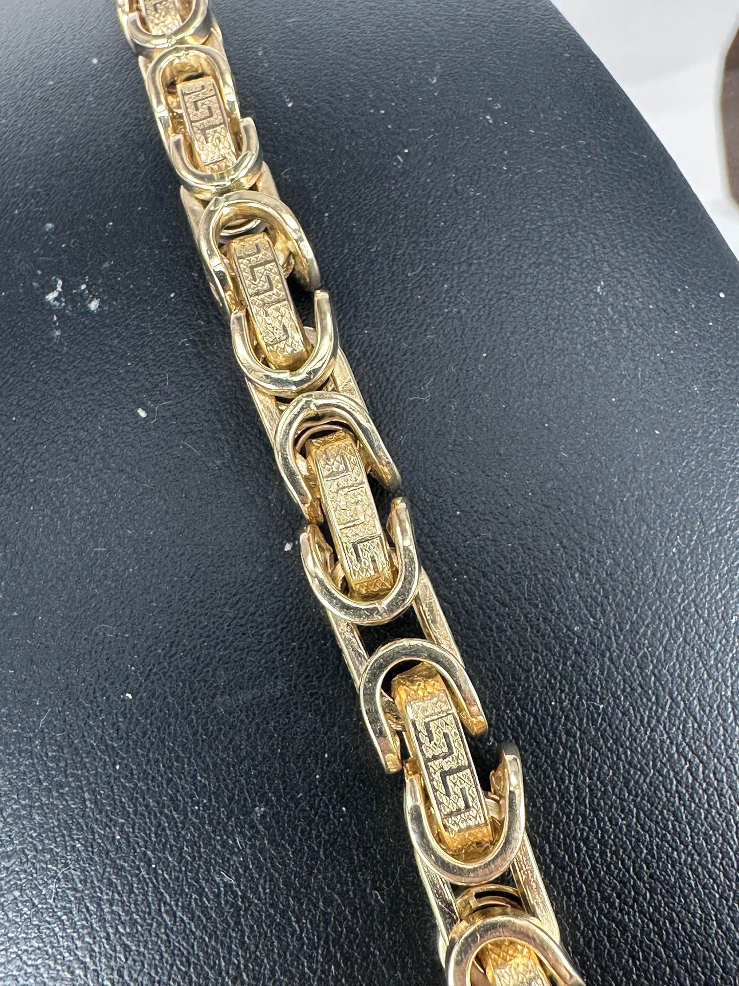 Yellow Gold Men's Fancy Link Bracelet