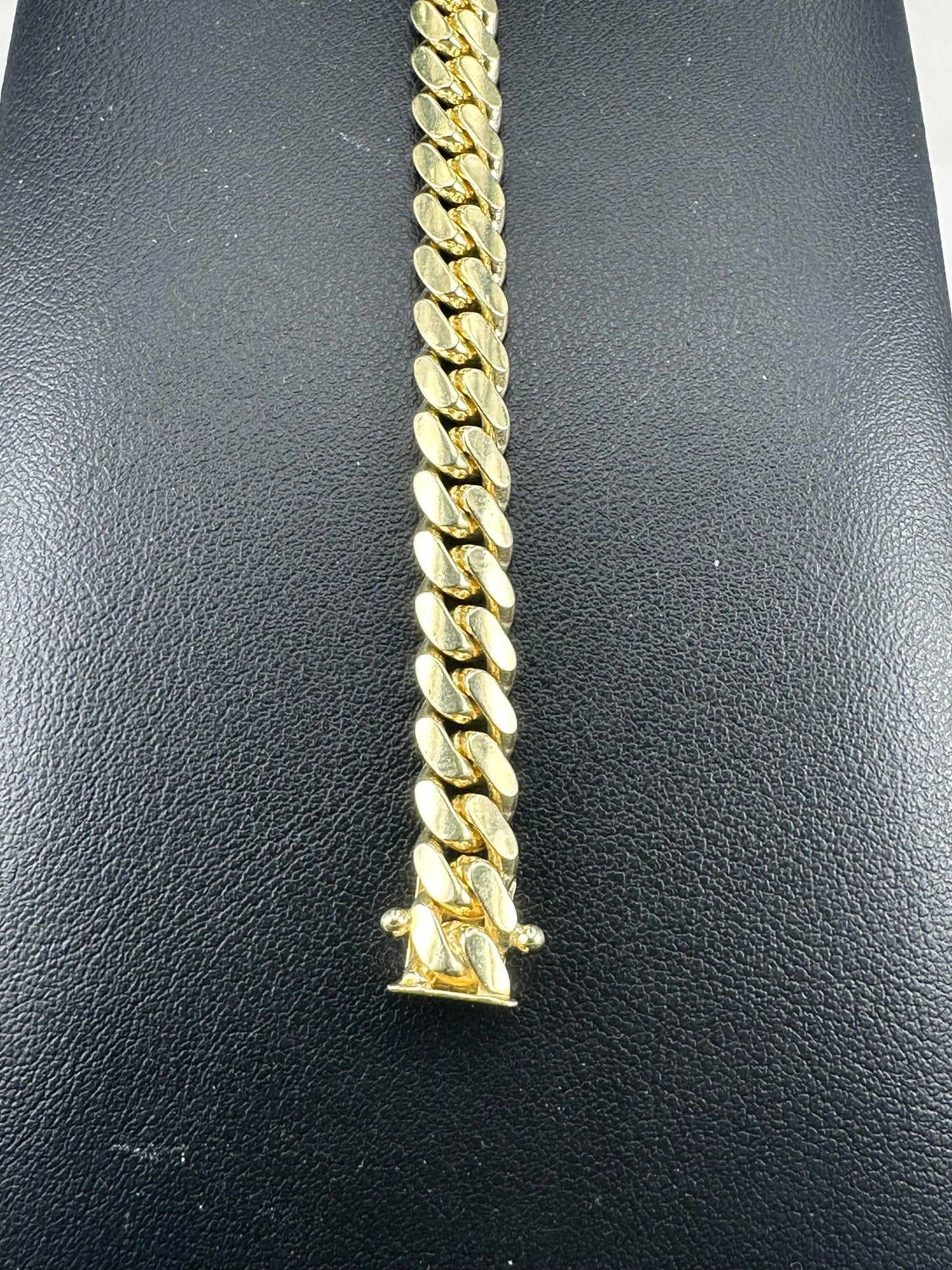 Yellow Gold Men's Cuban Link Bracelet