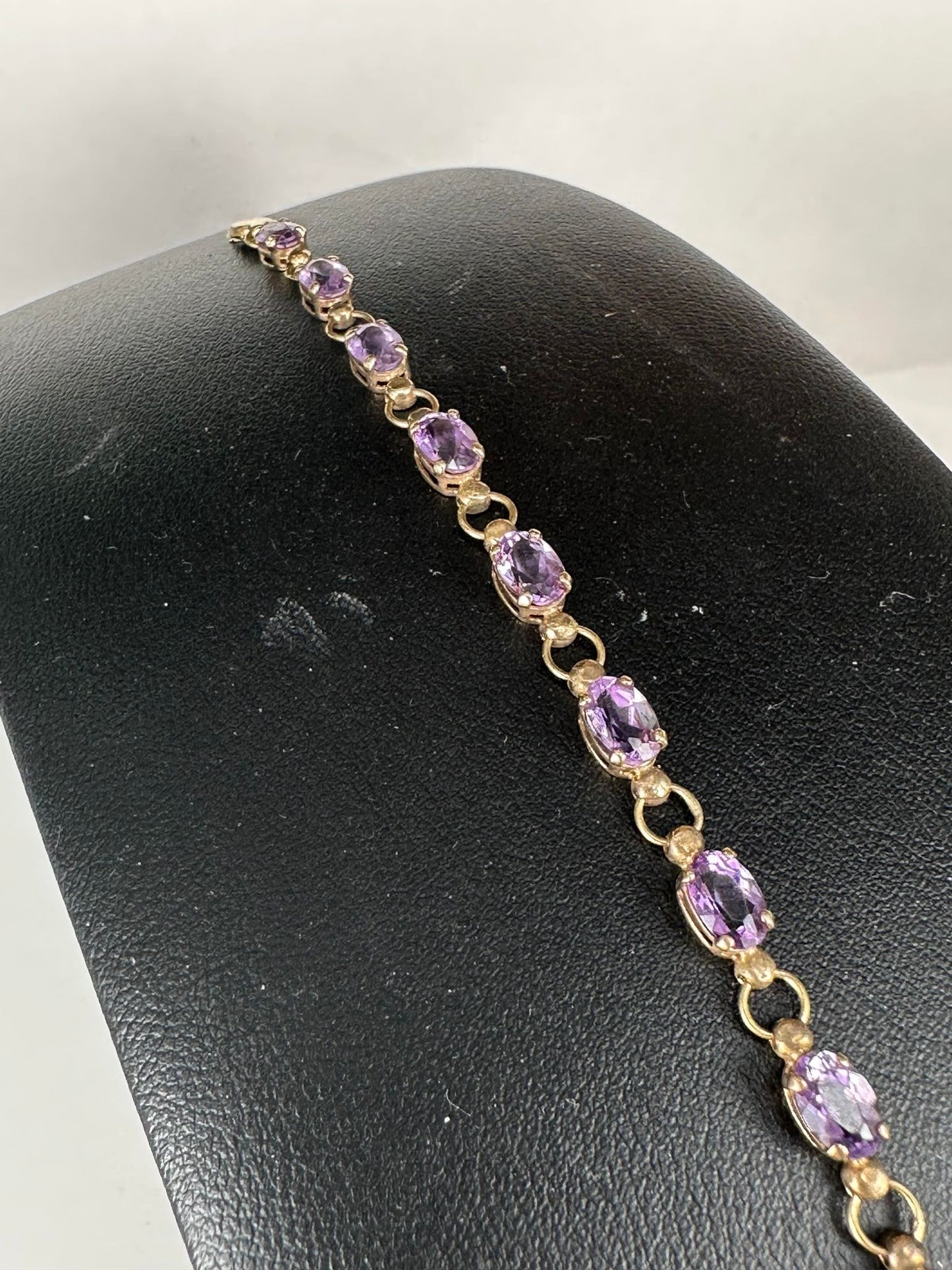 Yellow Gold Amethyst Bracelet