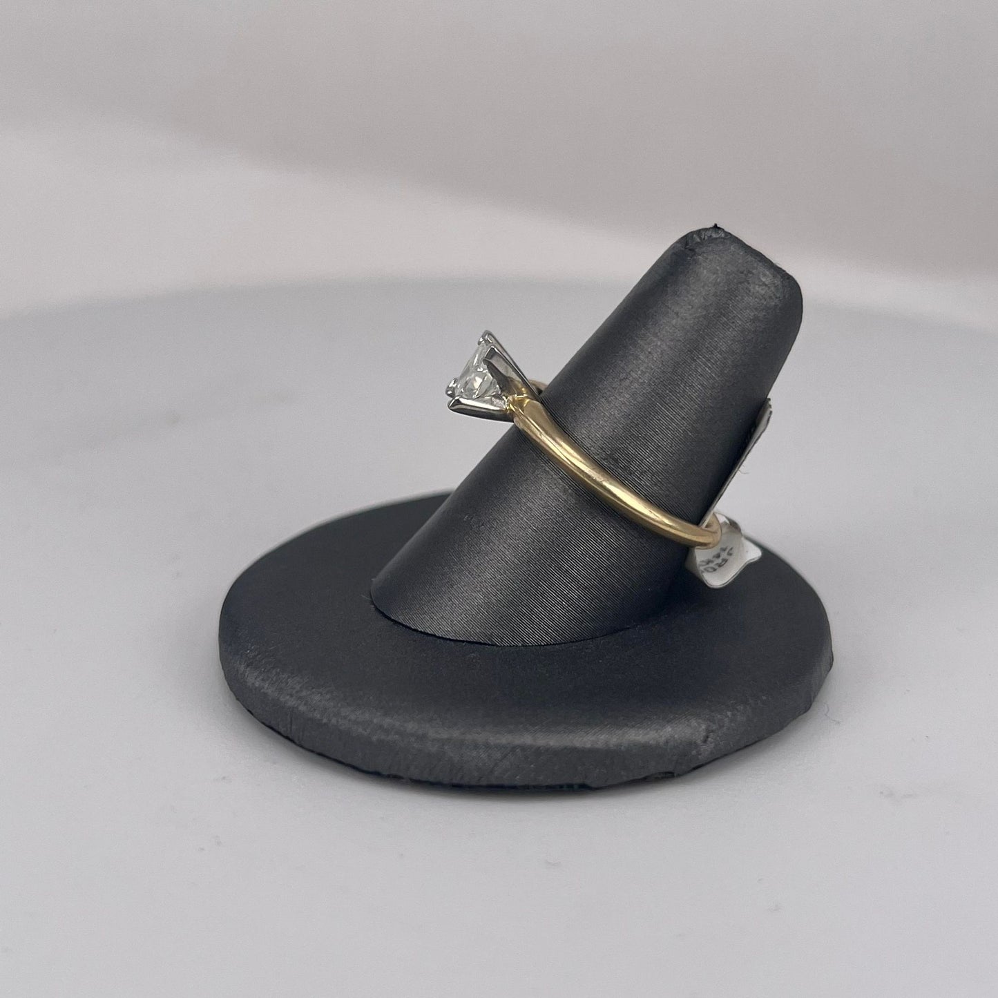 Yellow Gold Princess Cut Diamond Ring