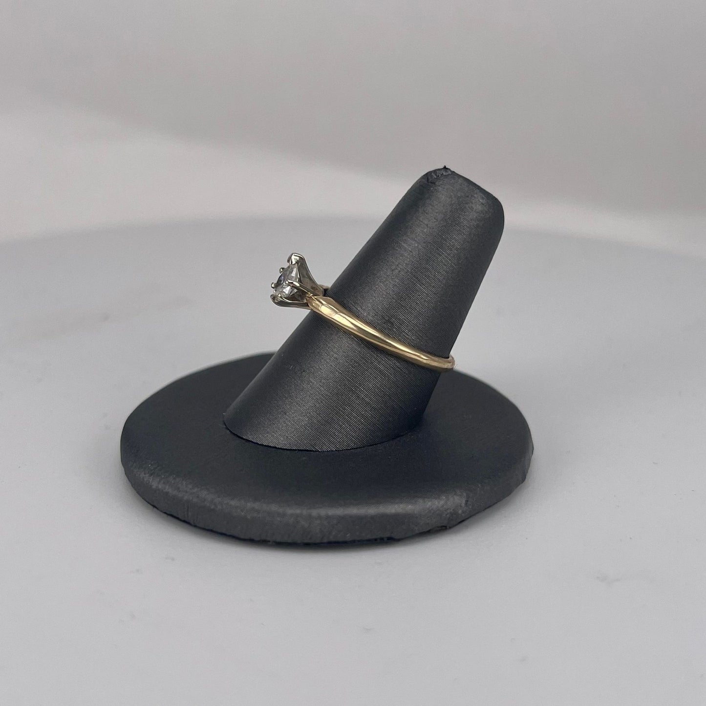 Yellow Gold Pear Shaped Diamond Ring