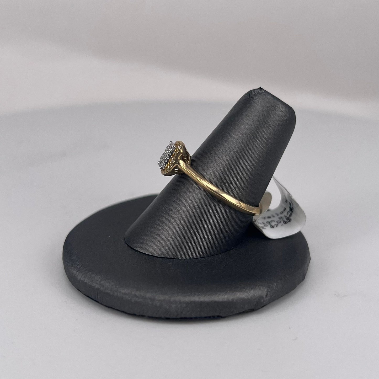 Yellow Gold Cluster Diamond Ring