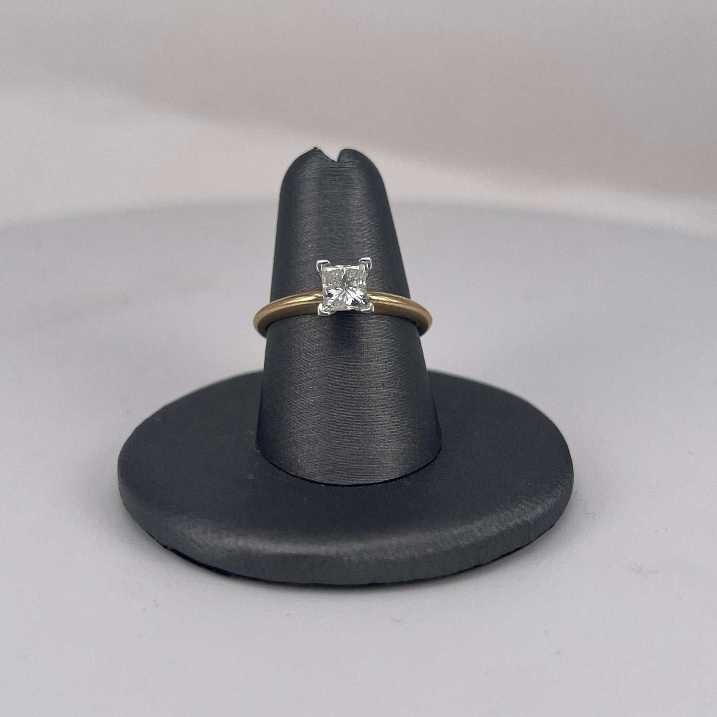 Yellow Gold Princess Cut Diamond Ring