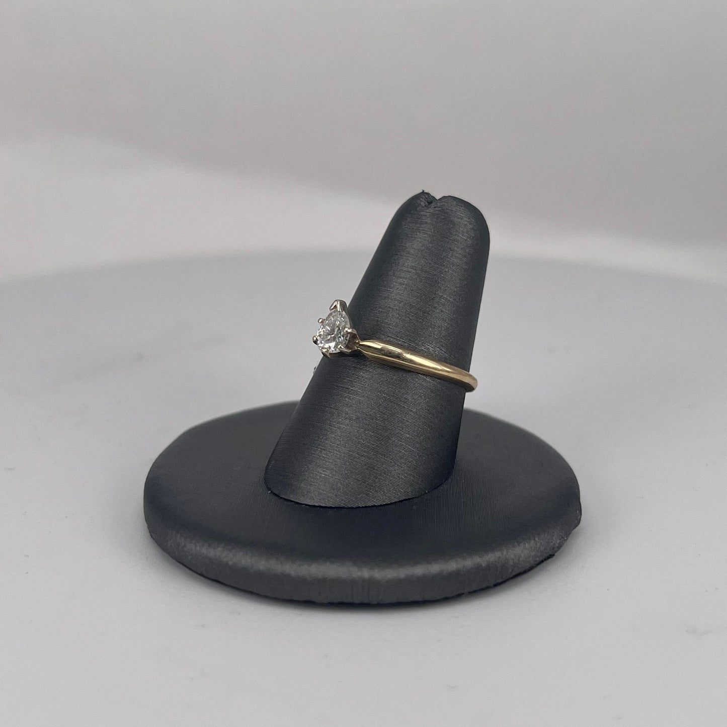 Yellow Gold Pear Shaped Diamond Ring