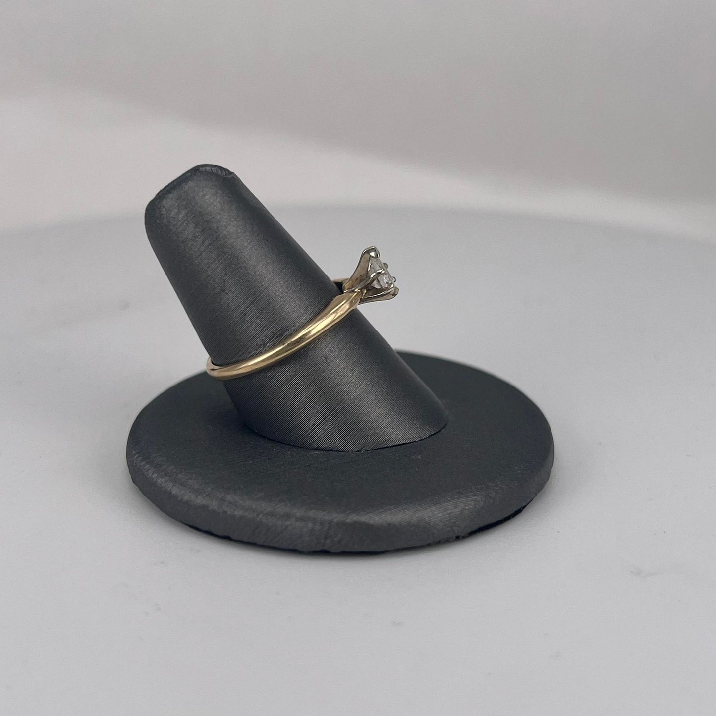 Yellow Gold Pear Shaped Diamond Ring
