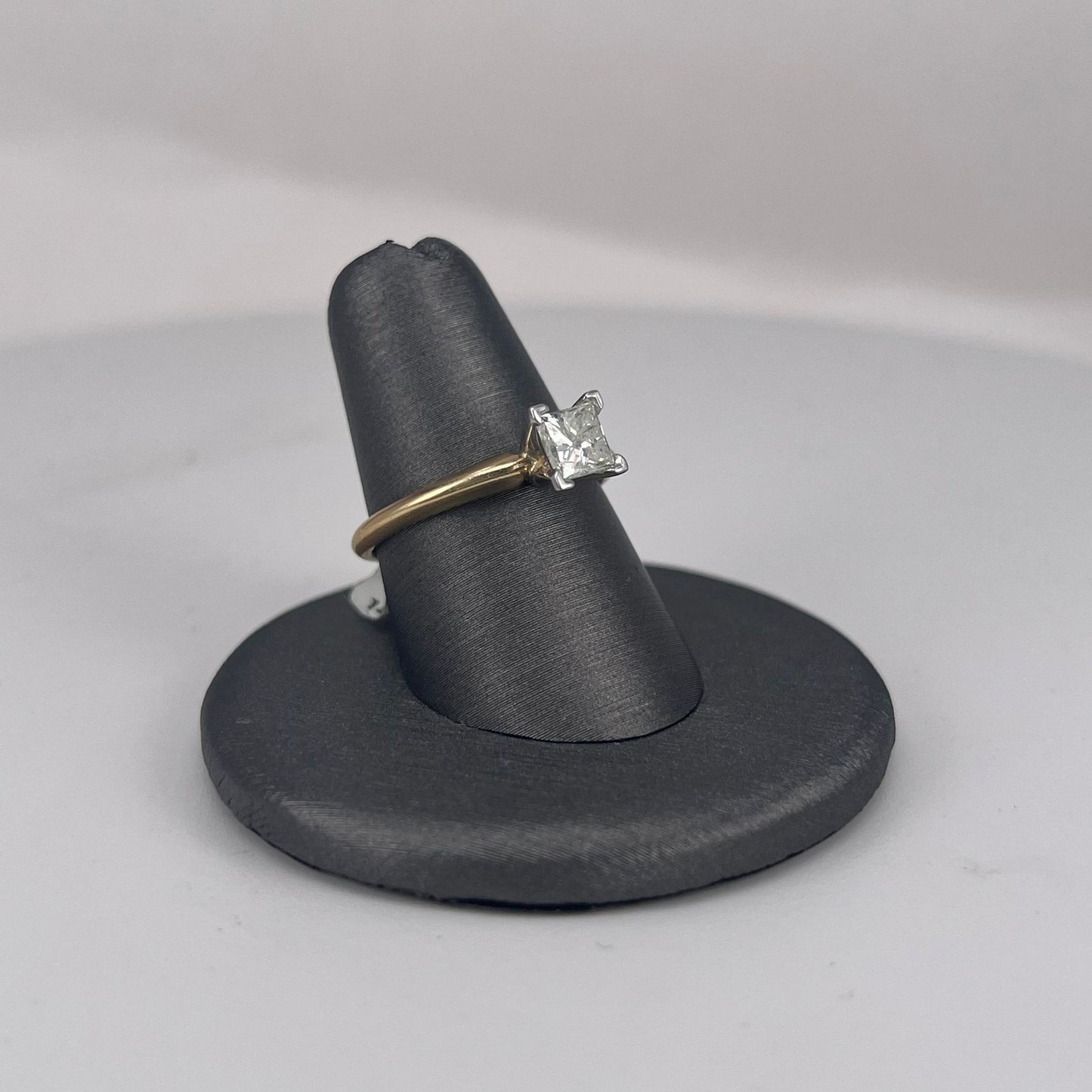 Yellow Gold Princess Cut Diamond Ring